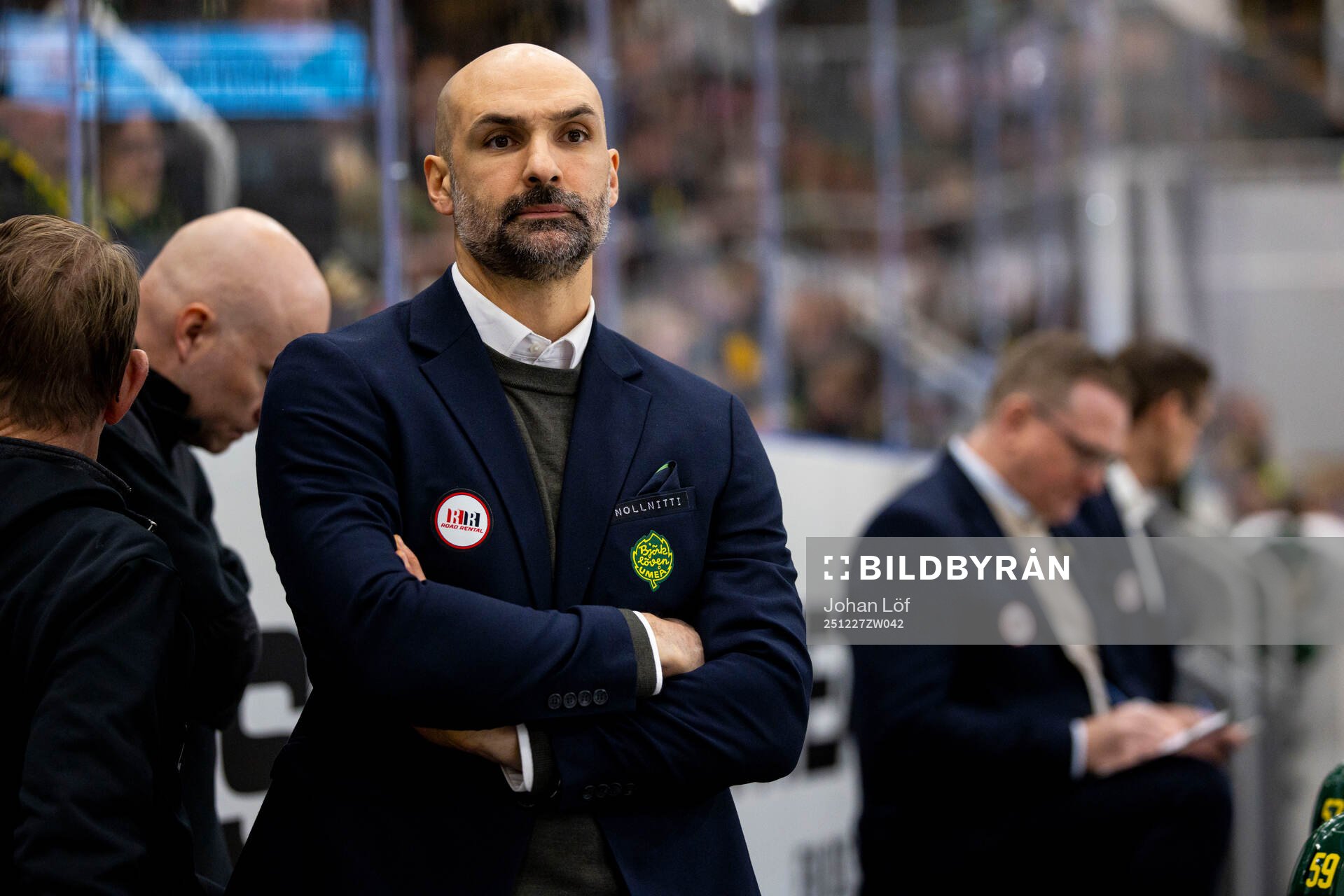Björklövens assisterande trägnare Daniel Rahimi