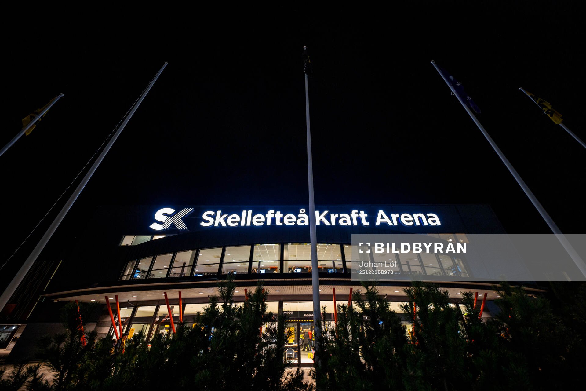 Skellefteå Kraft Arena innan ishockeymatchen i SHL mellan