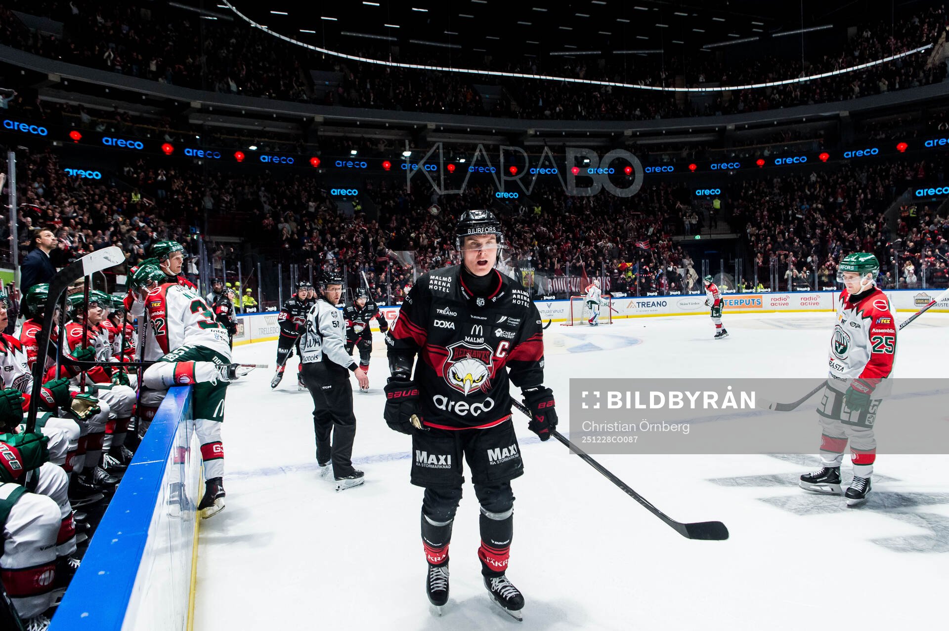 Malmö Redhawks Fredrik Händemark jublar