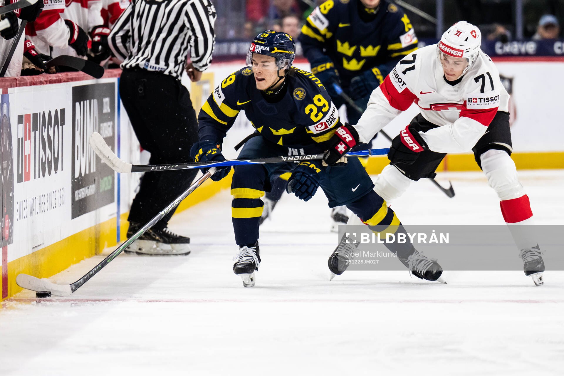 Casper Juustovaara Karlsson of Sweden and Beni Waidacher of