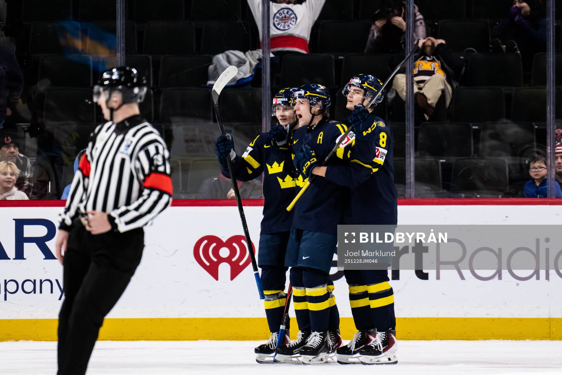 Liam Danielsson, Lucas Pettersson and Felix Carell of
