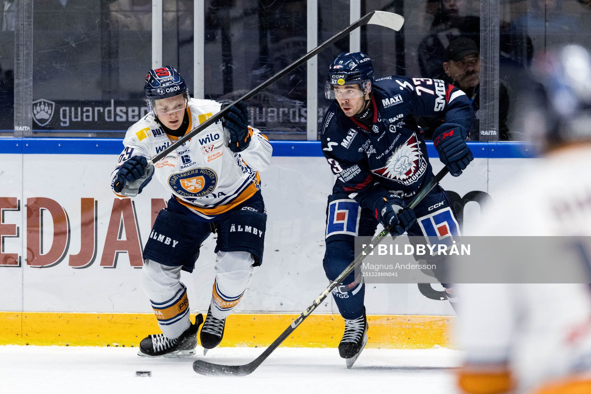 Växjös Morgan Anderberg och Linköpings Nicholas Shore
