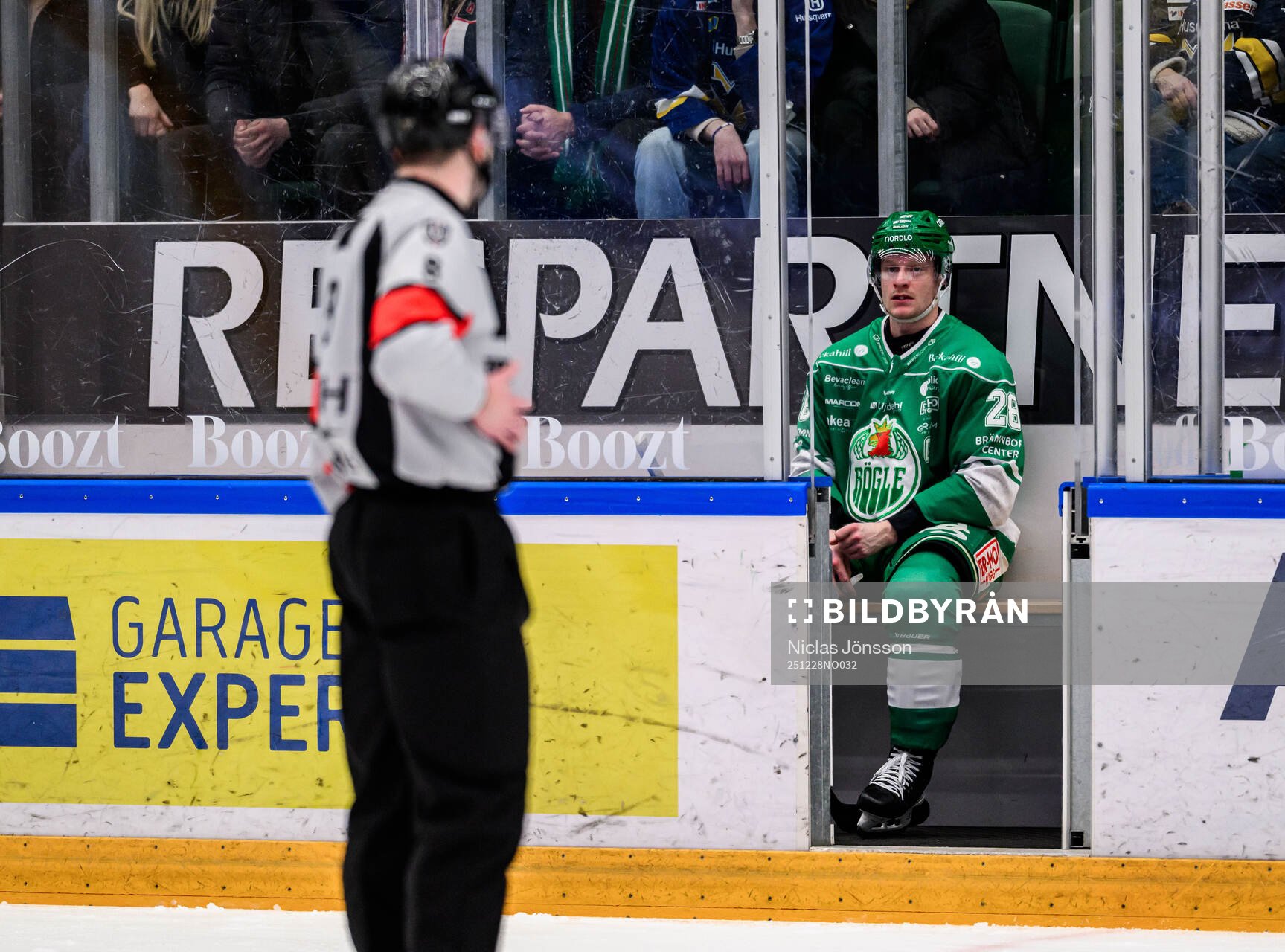 Rögles Anton Bengtsson blir utvisad