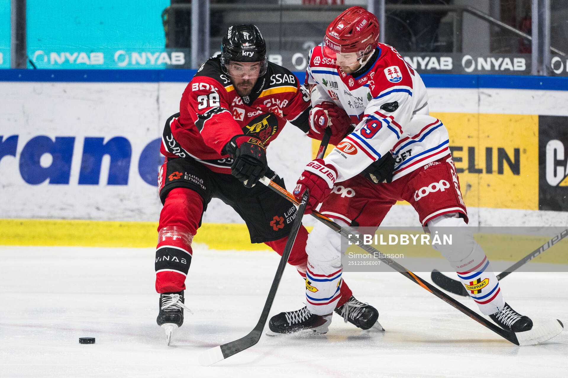 Luleås Oscar Engsund och Timrås Marcus Westfält