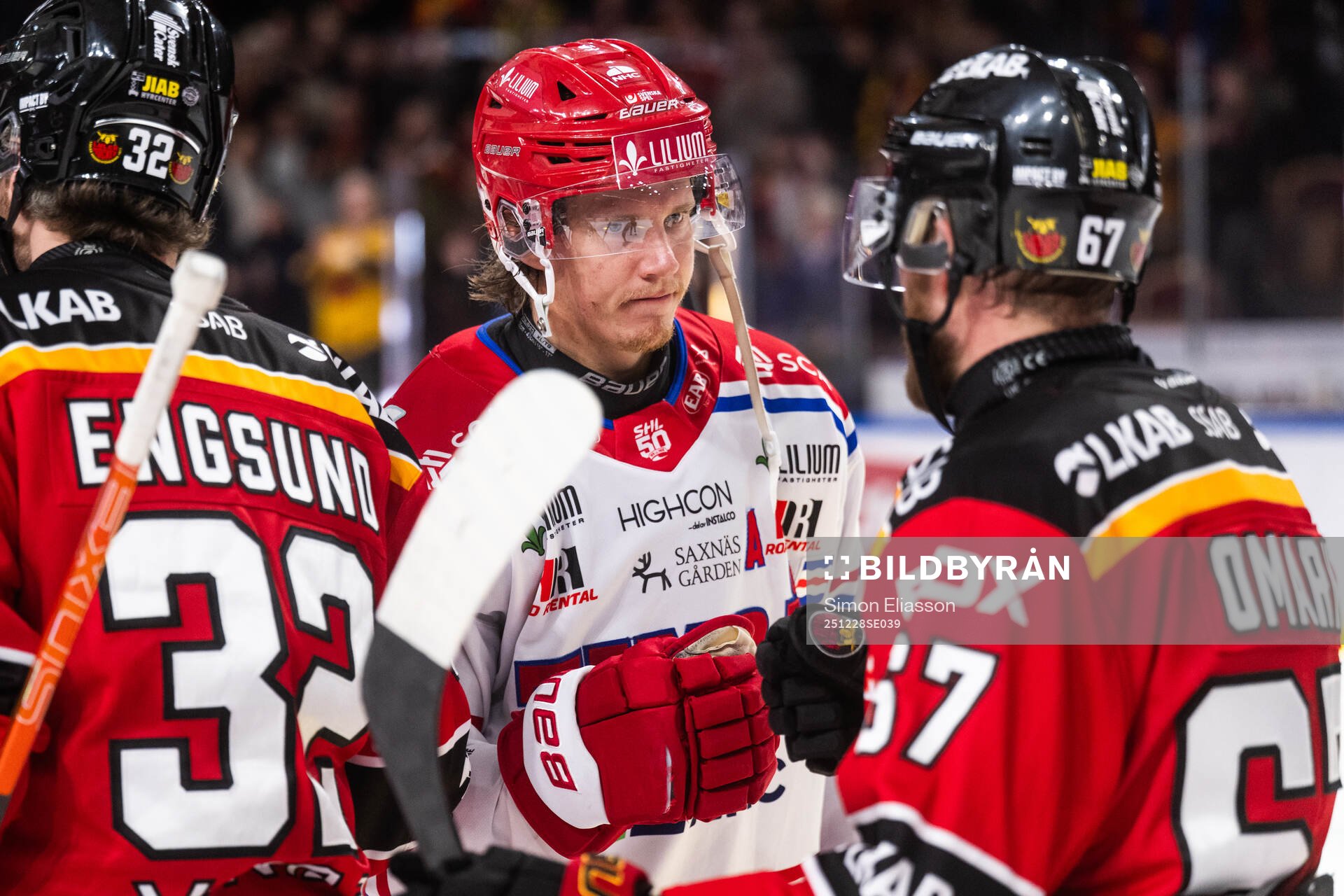 Timrås Marcus Hardegård och Luleås Linus Omark