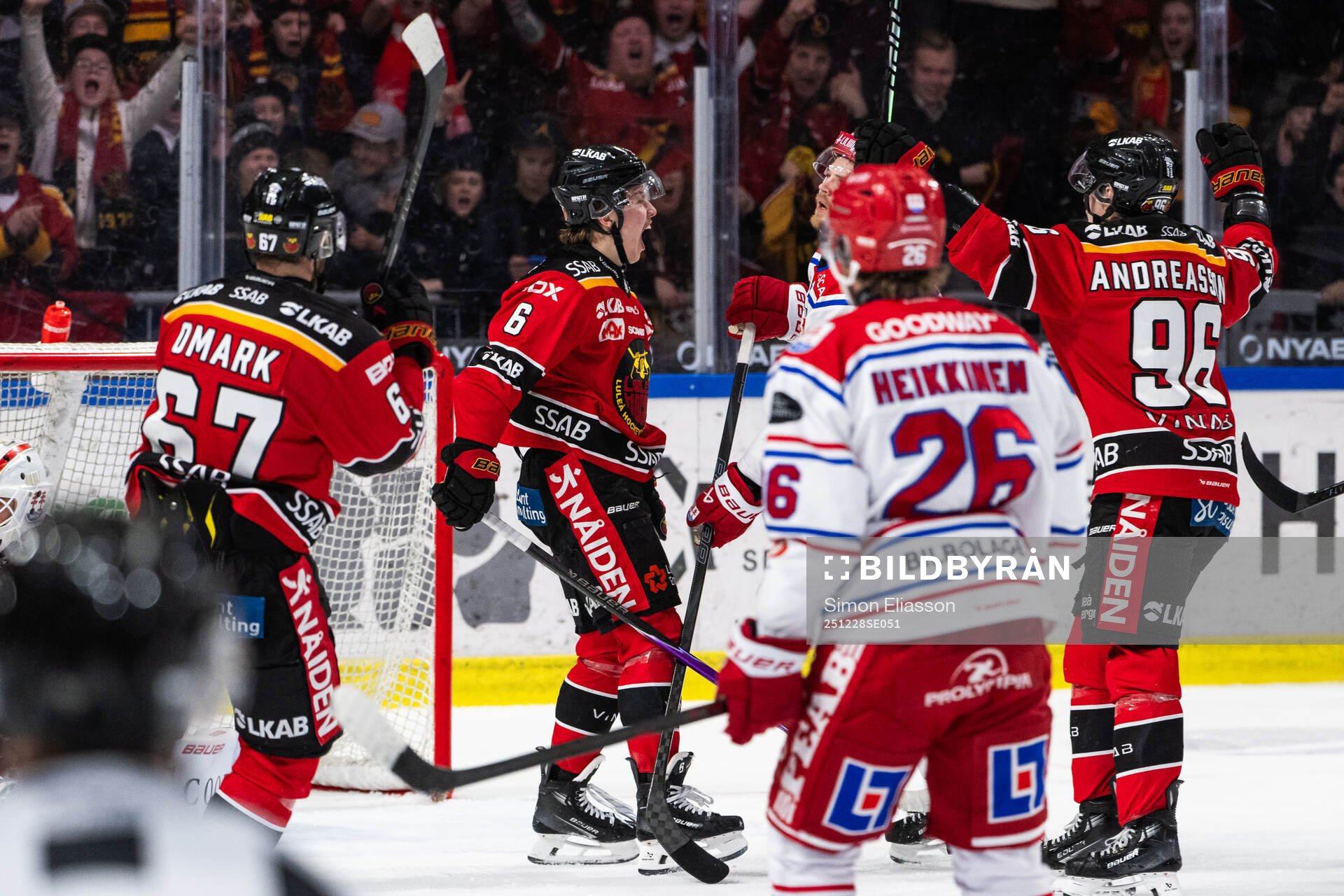 Luleås Isac Hedqvist jublar