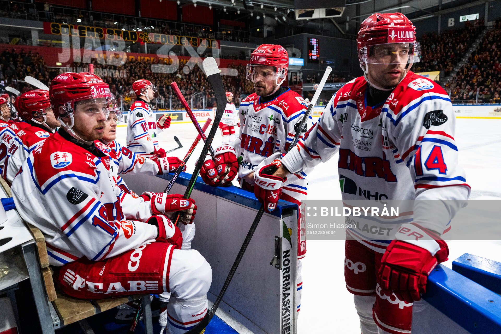 Timrås Marcus Westfält, Anton Lander och Emil Pettersson