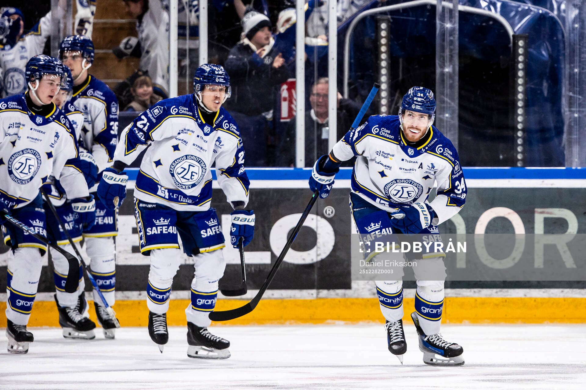 Leksands Peter Cehlarik jublar