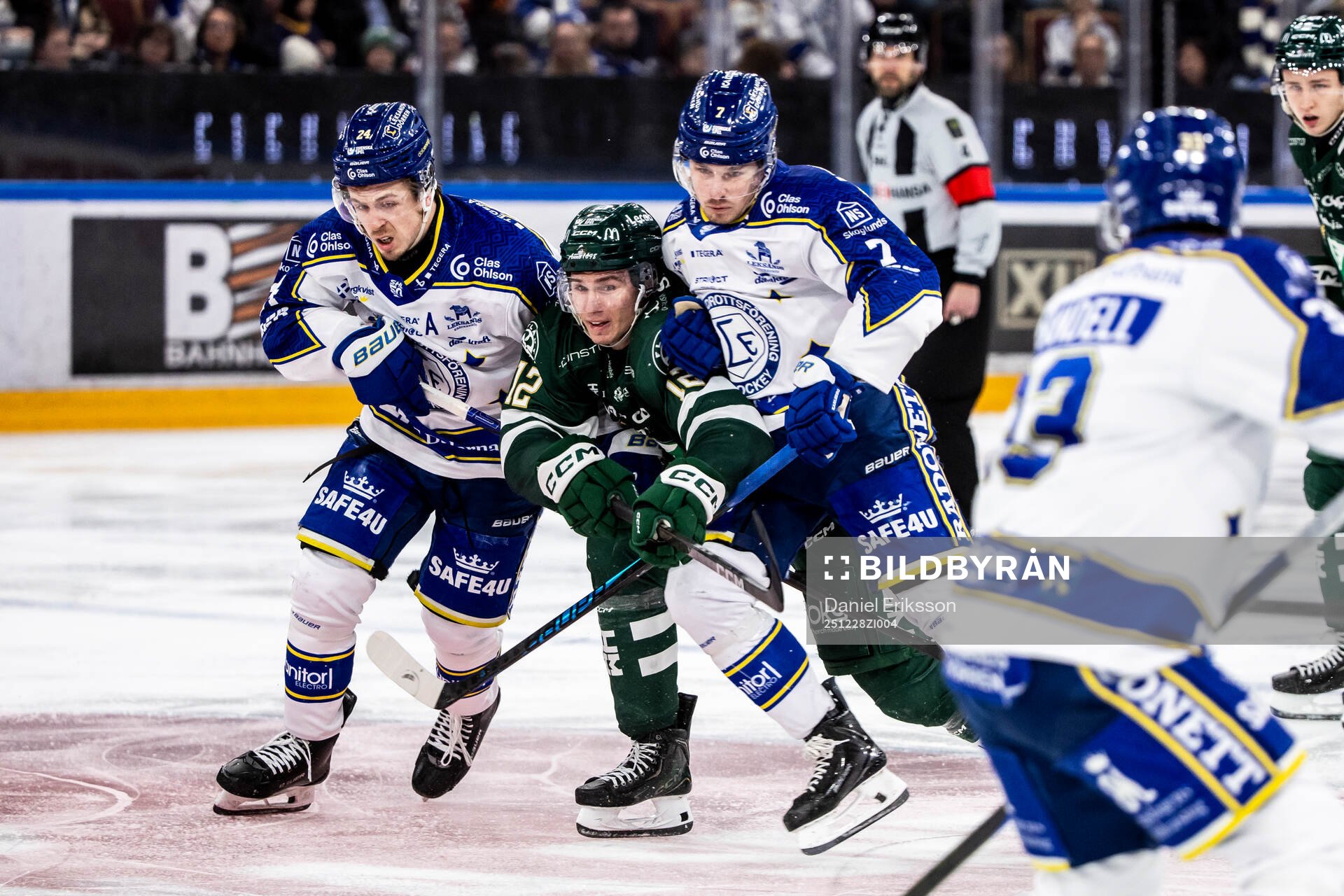 Leksands Arvid Eljas och Färjestads Christoffer Jansson