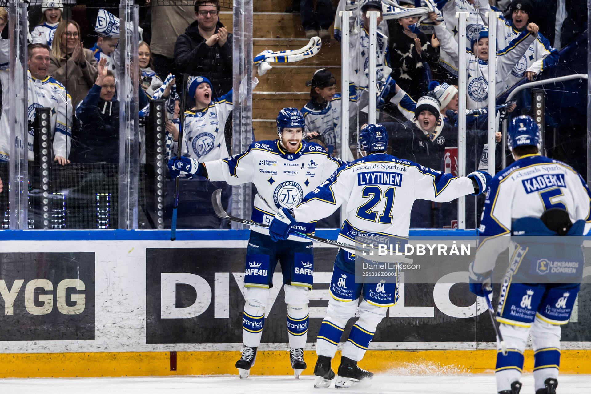 Leksands Peter Cehlarik jublar