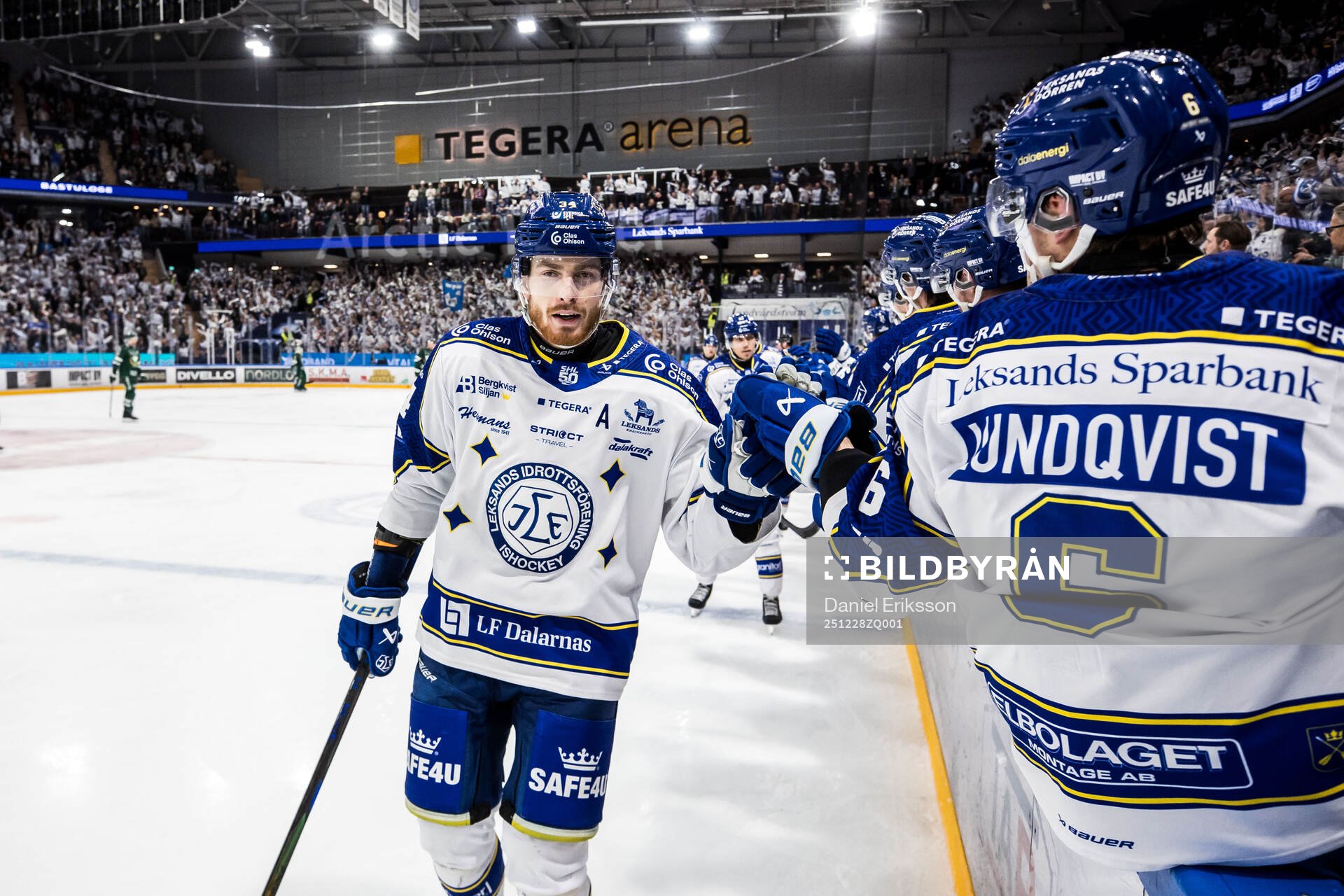 Leksands Peter Cehlarik jublar