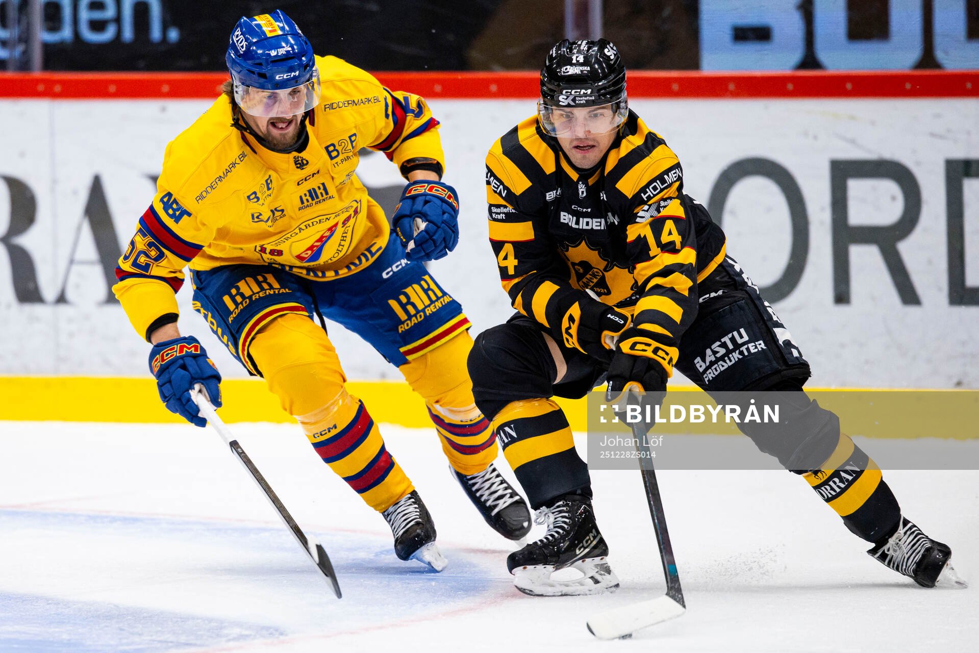 Djurgårdens Philip Holm och Skellefteås Andreas Johnson