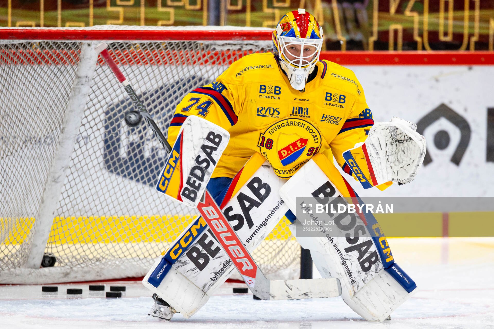 Djurgårdens målvakt Daniel Marmenlind innan