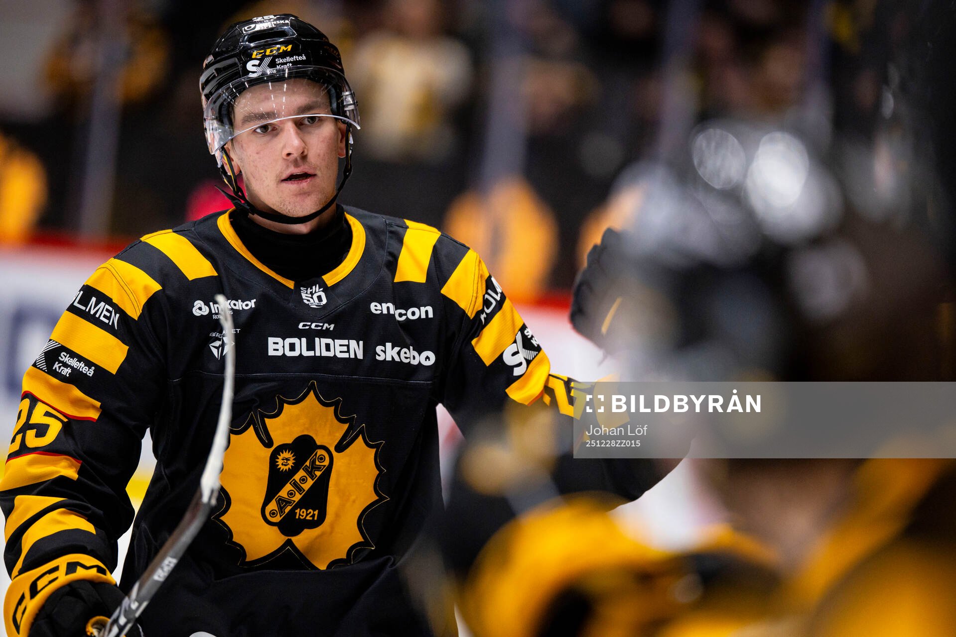 Skellefteås Pontus Johansson  jublar