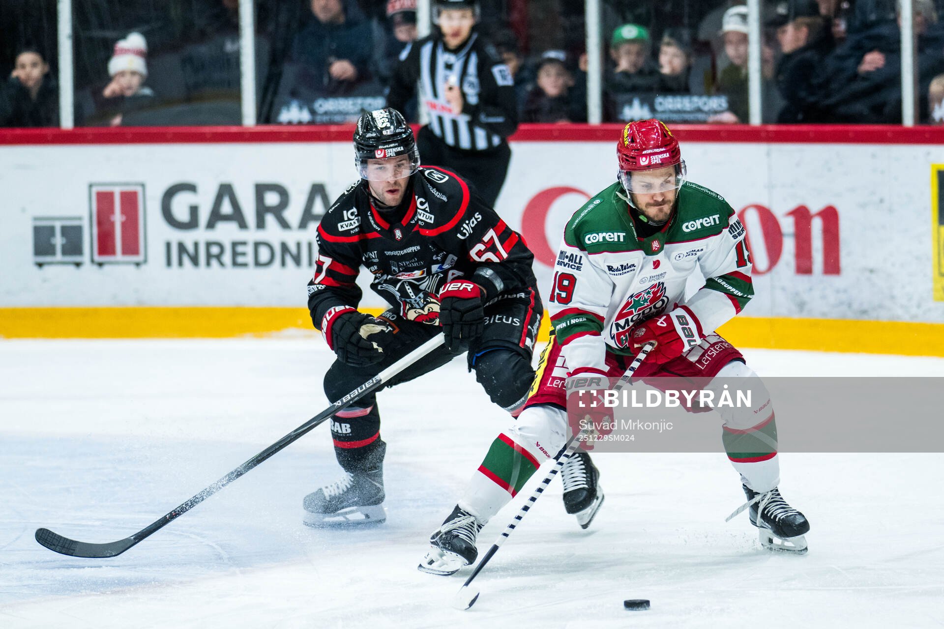 Nybros Alexander Molldén och Modos Tyler Kelleher