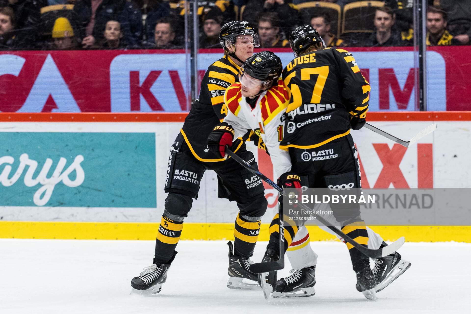 Skellefteås Rasmus Bergqvist och Emil Djuse mot Brynäs