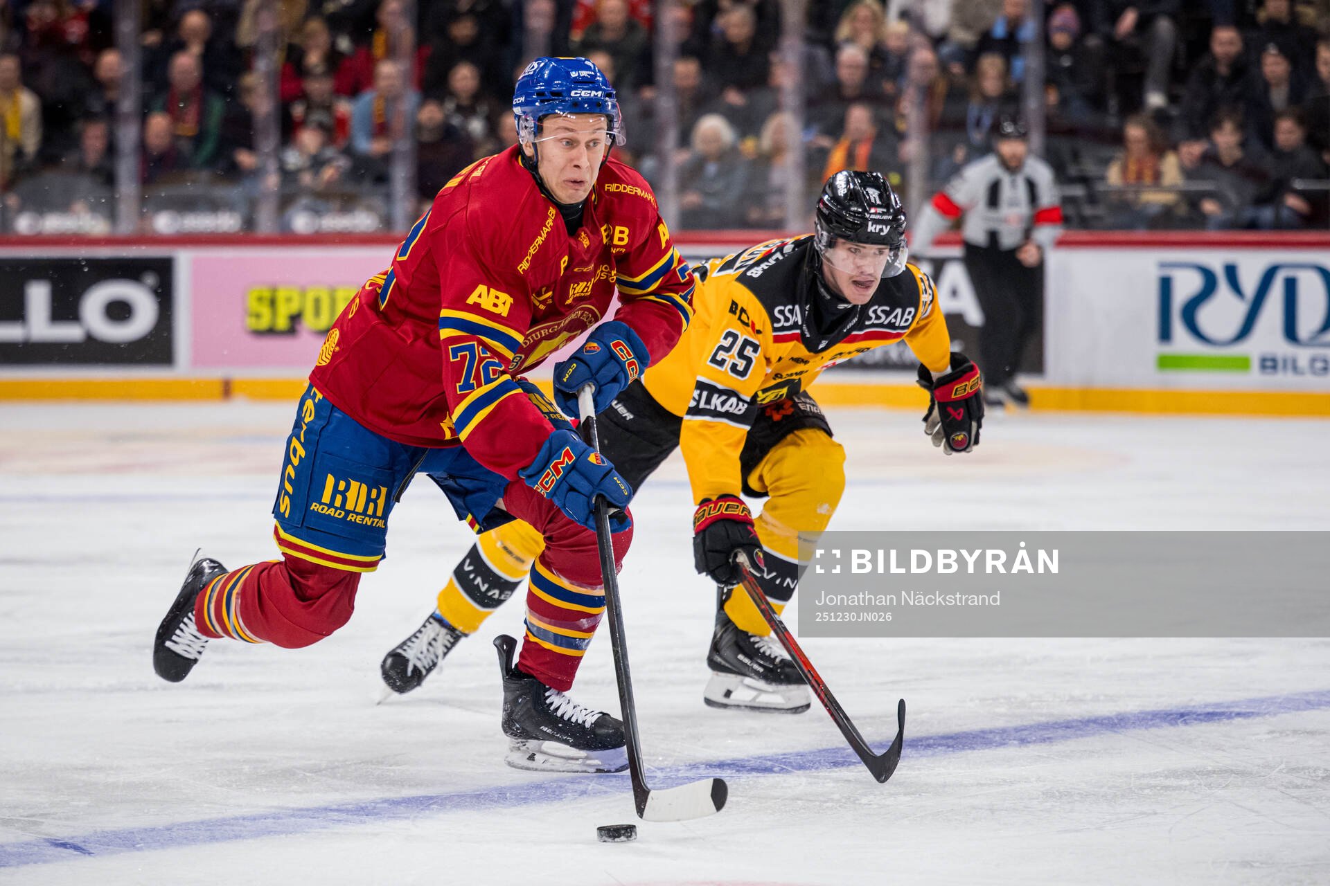 Djurgårdens Jesse Ylönen och Luleås Filip Eriksson