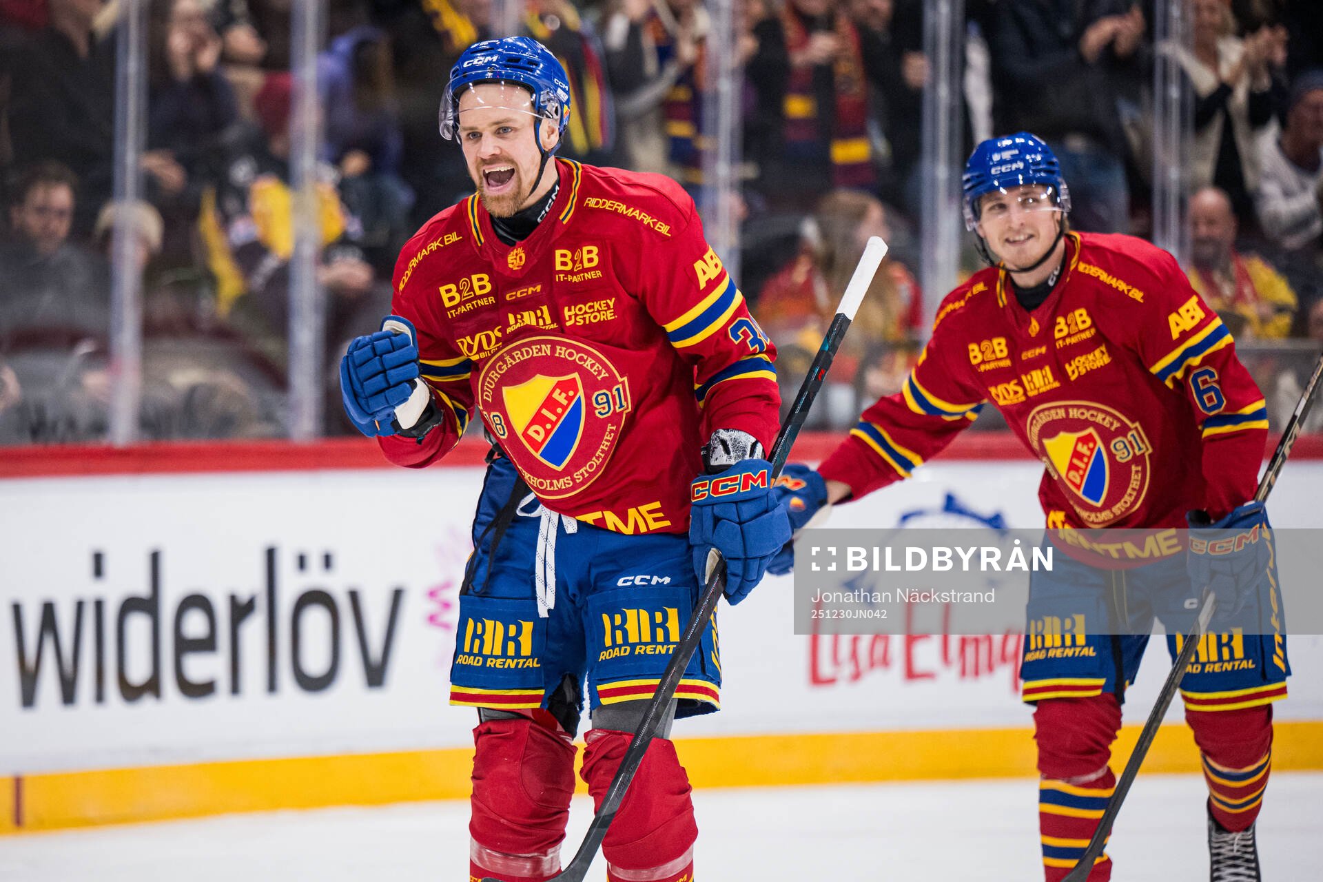 Djurgårdens Daniel Brodin jublar