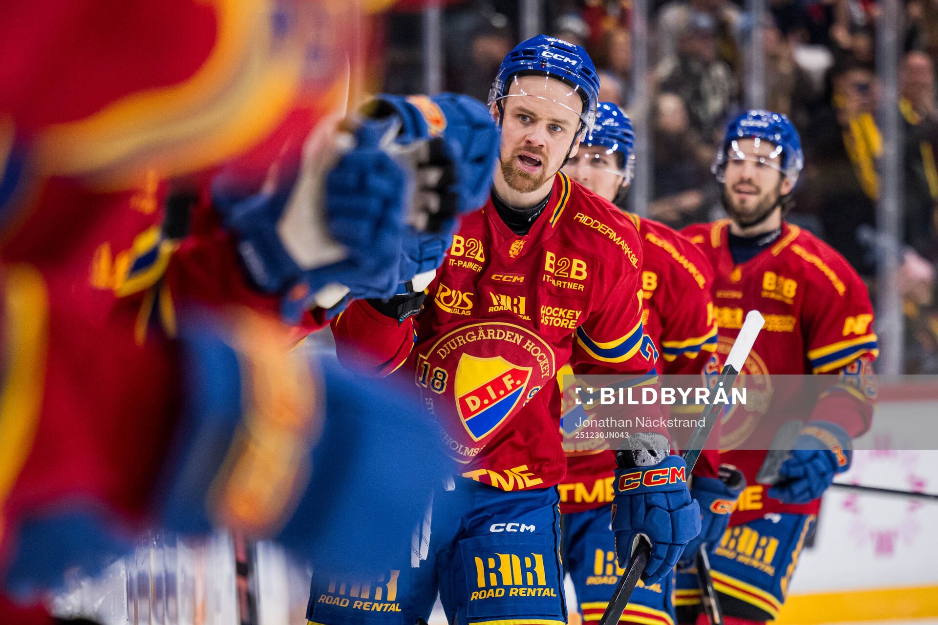 Djurgårdens Daniel Brodin jublar