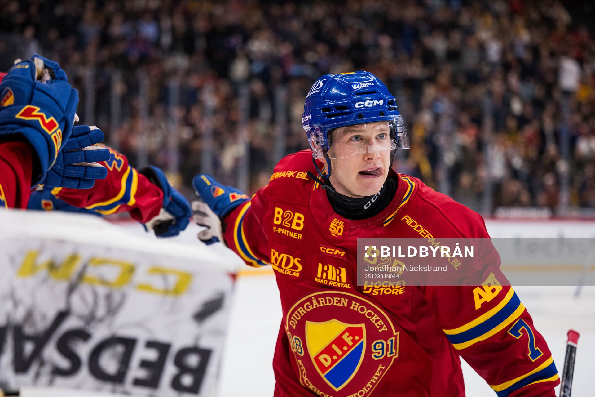 Djurgårdens Joseph Snively jublar