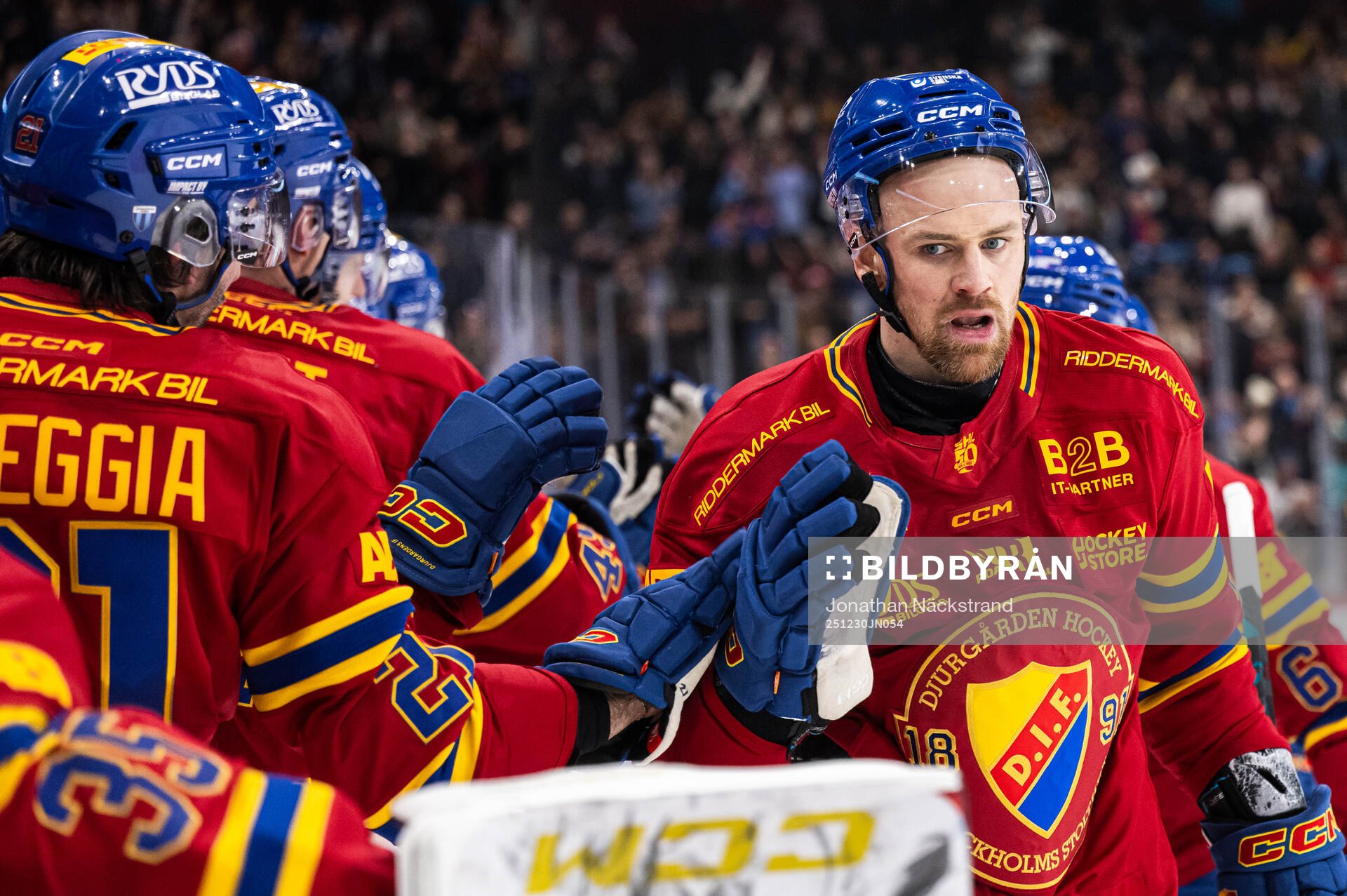 Djurgårdens Daniel Brodin jublar