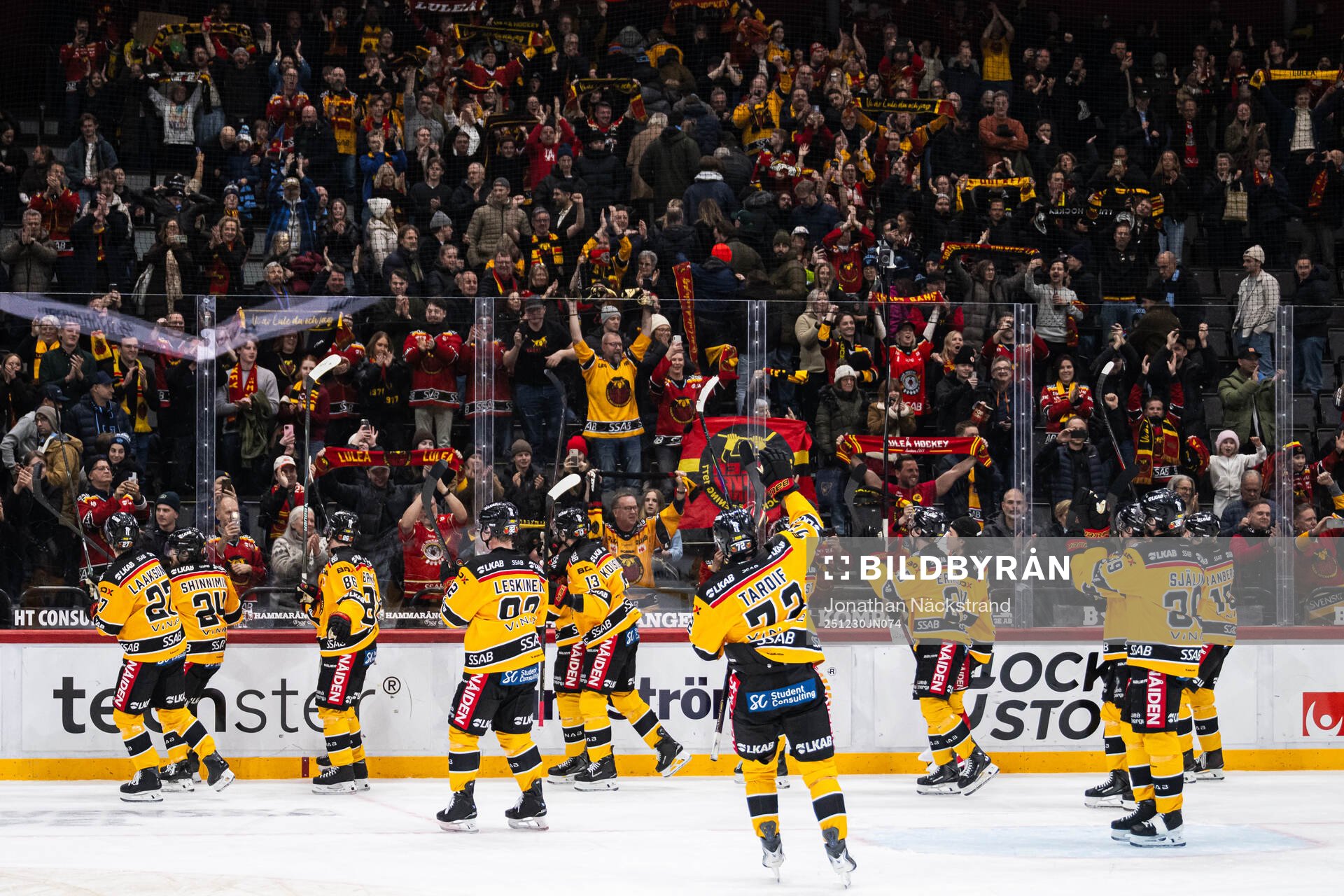 Luleås spelare jubilar med publiken