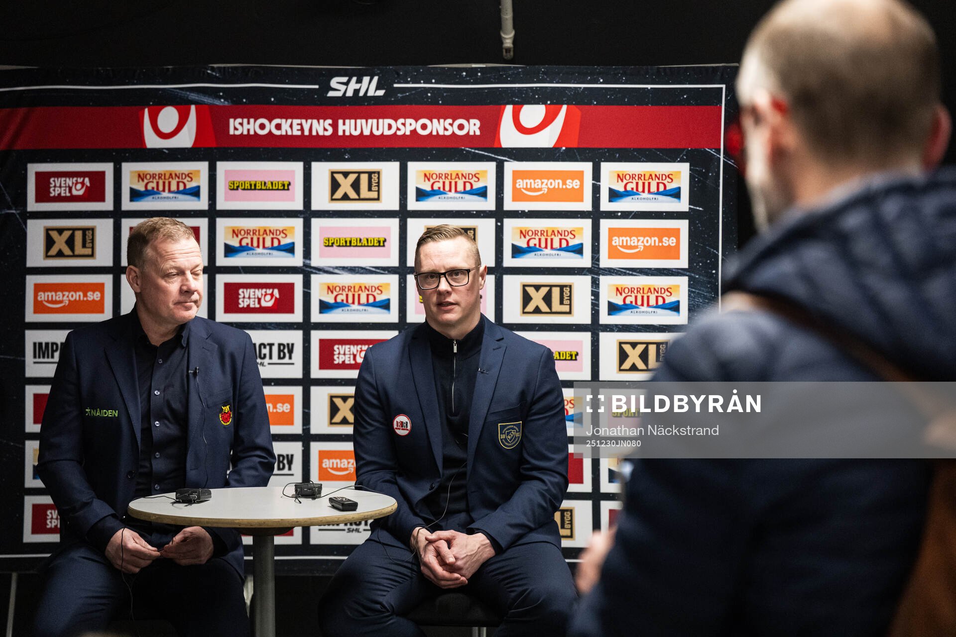 Luleås assisterande tränare Henrik Stridh och