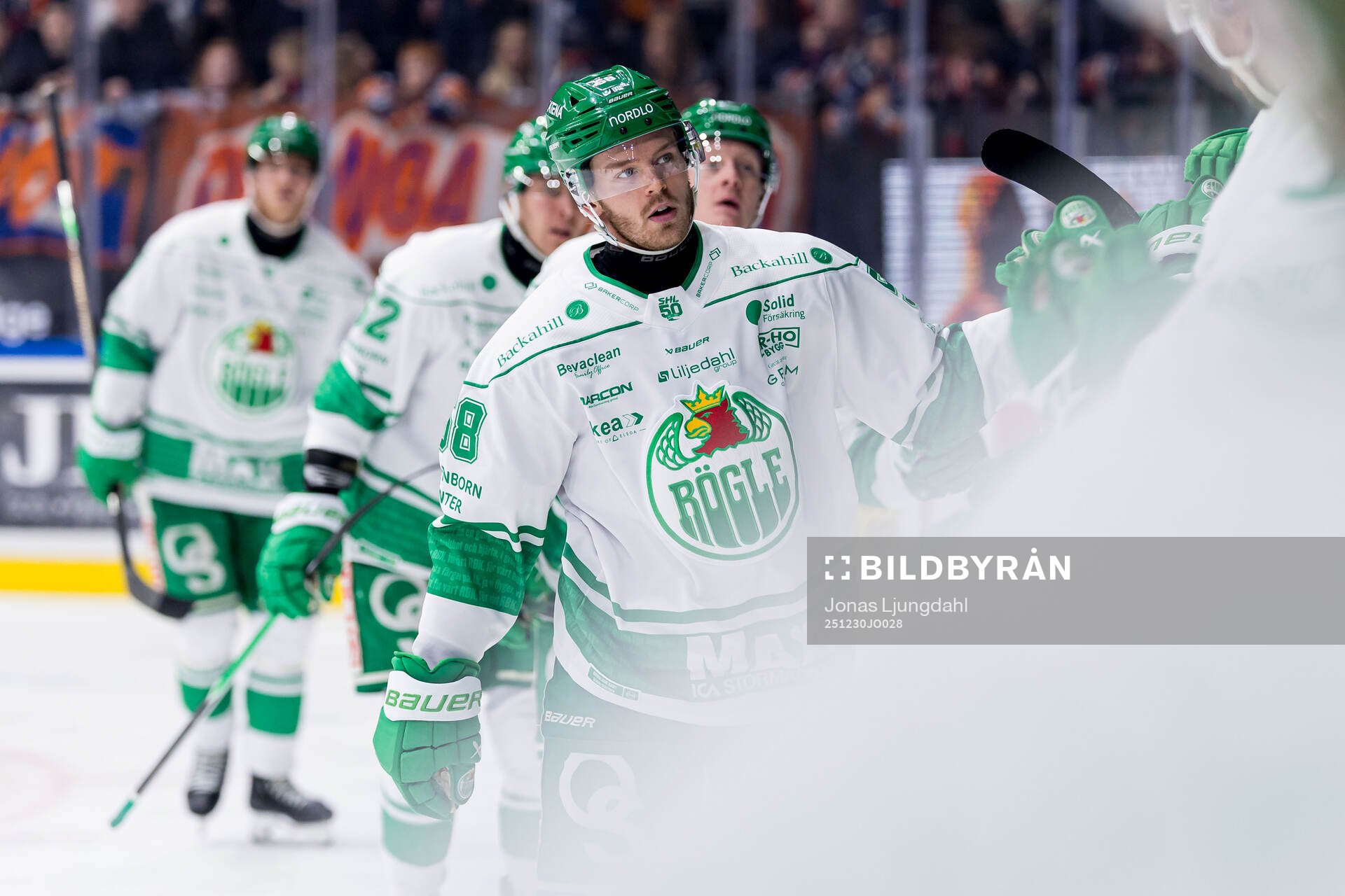 Rögles Filip Johansson jublar