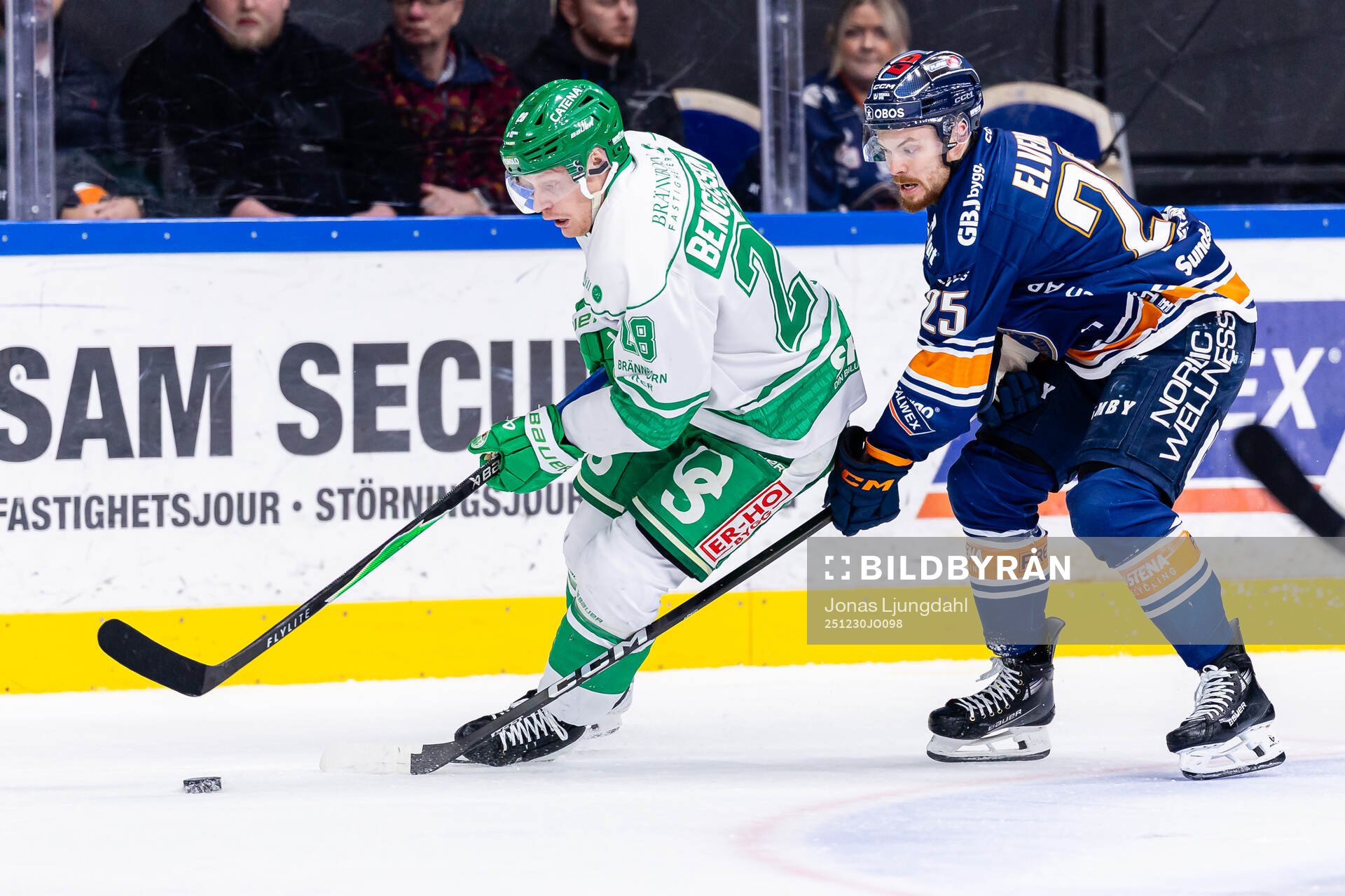 Rögles Anton Bengtsson och Växjös Lucas Elvenes