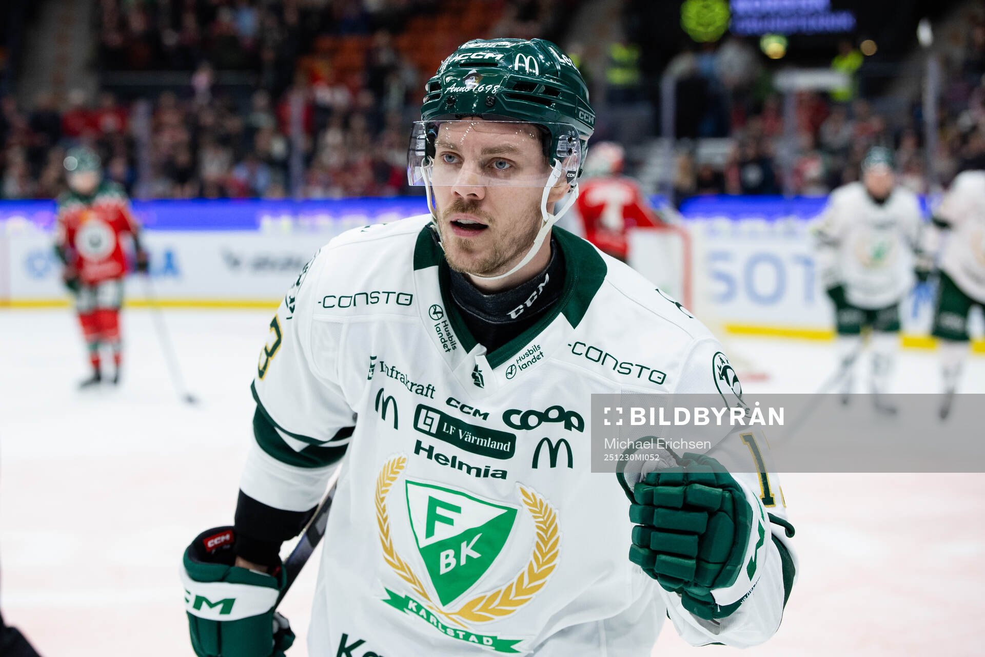 Färjestads Joel Kellman jublar