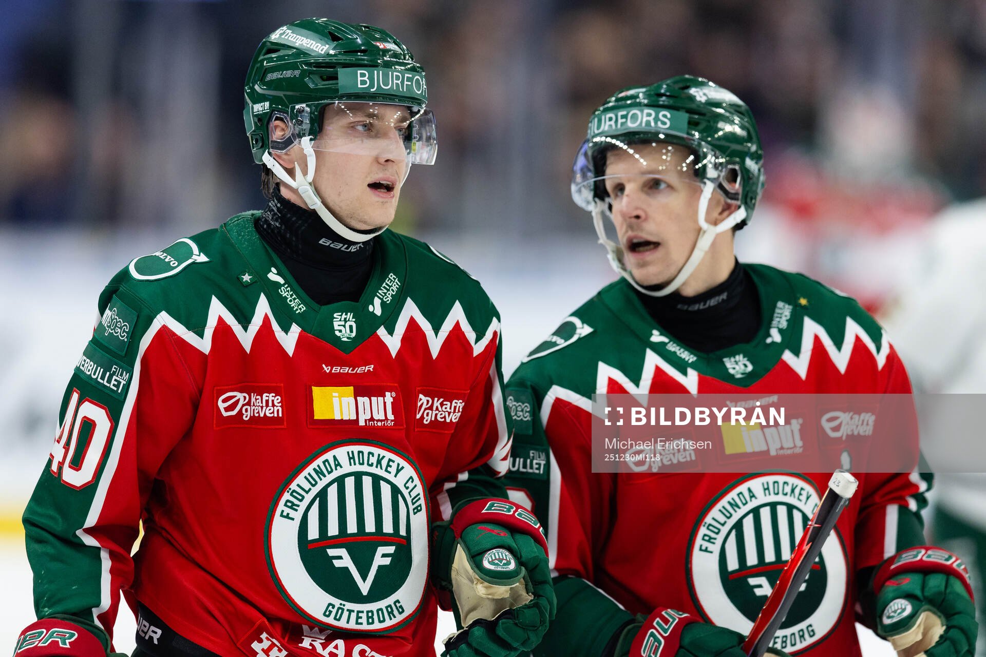 Frölundas Jacob Peterson och Max Friberg
