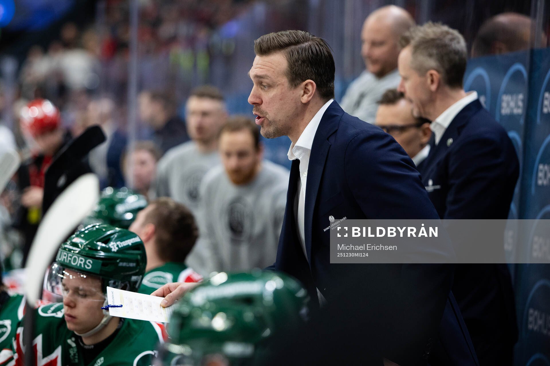 Frölundas assisterande tränare Martin Sandgren