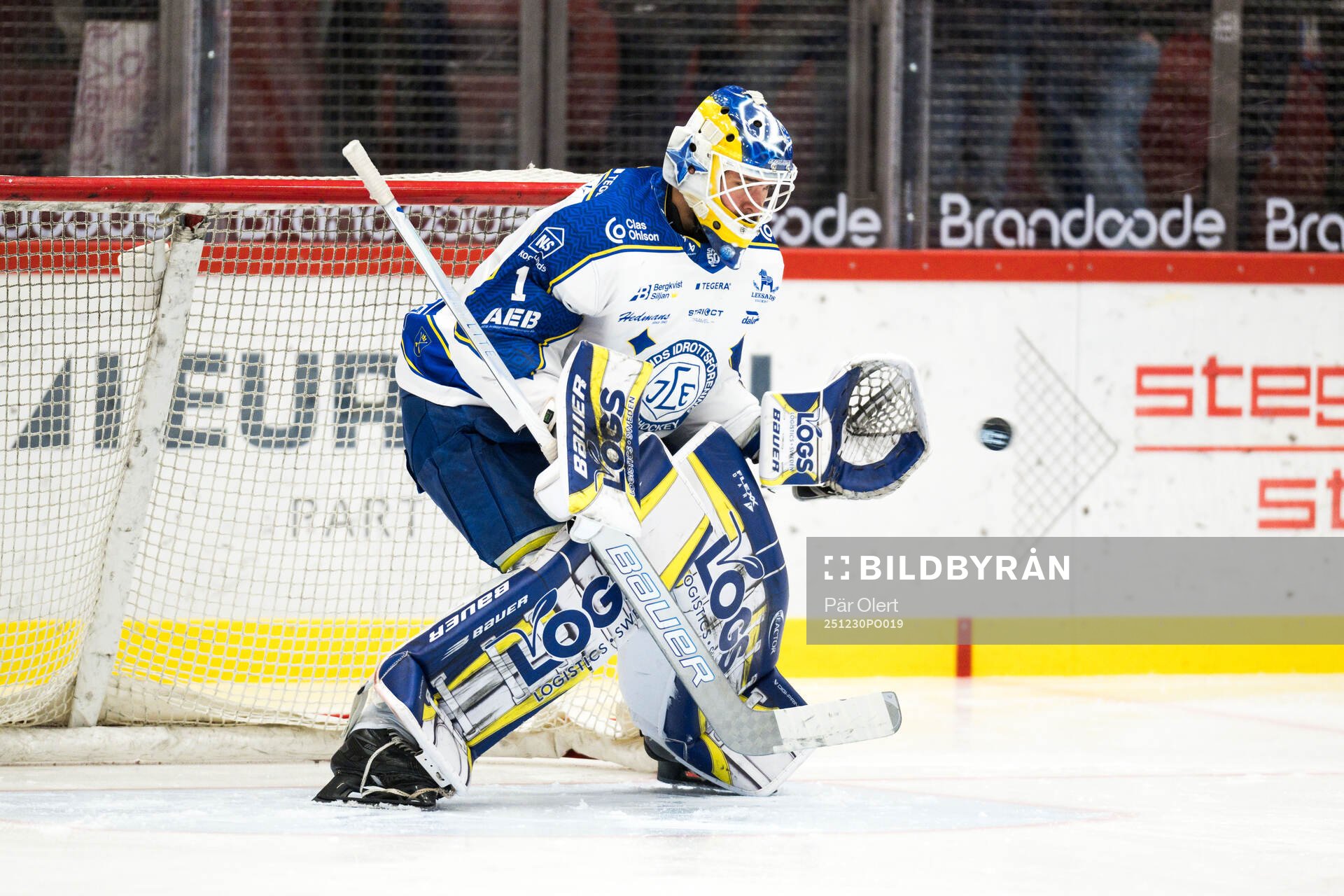 Leksands målvakt Marcus Gidlöf