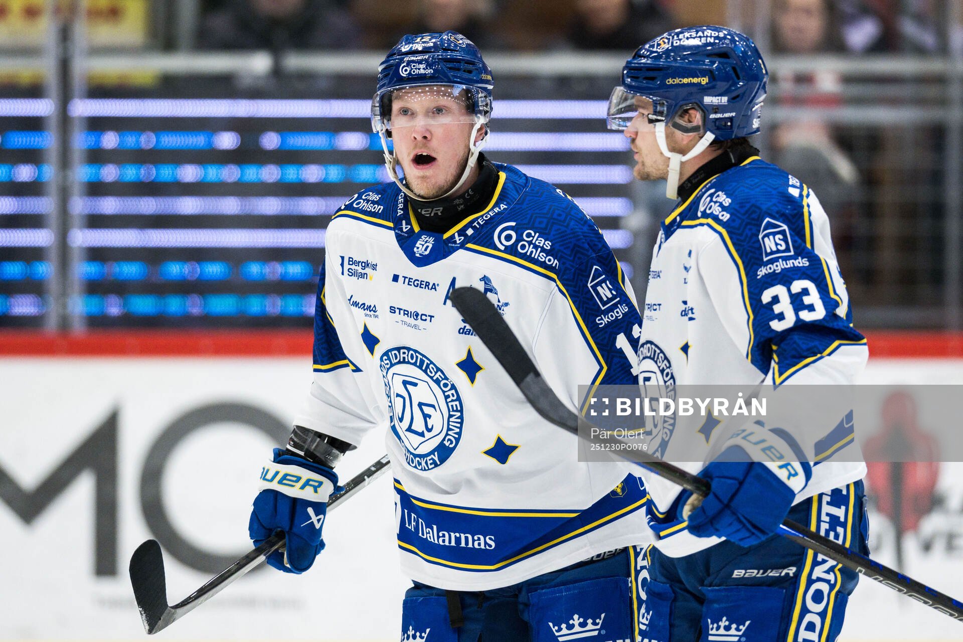 Leksands Kalle Östman och Olle Strandell jublar