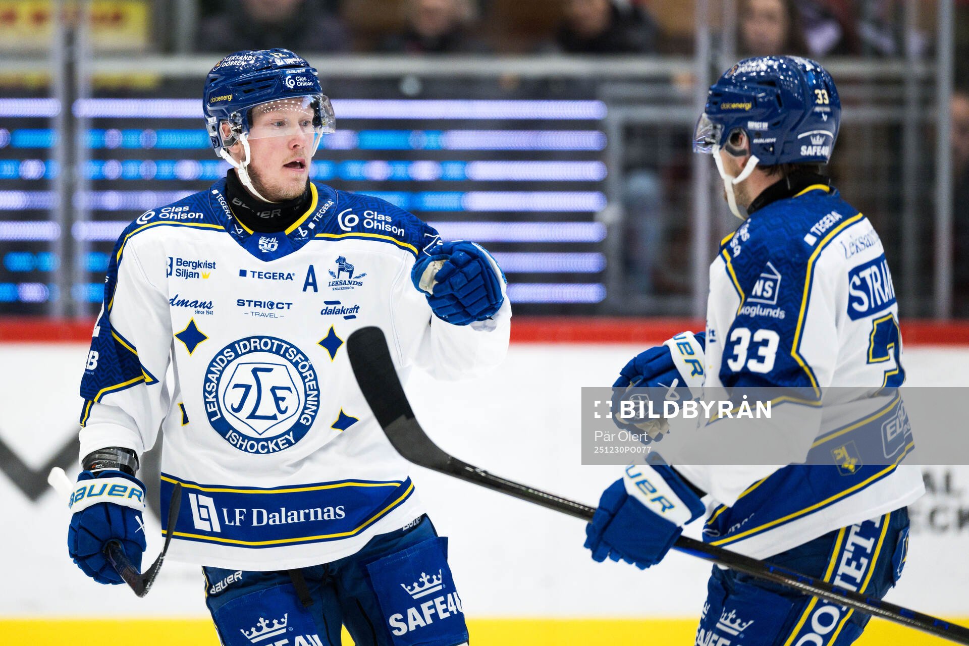 Leksands Kalle Östman jublar