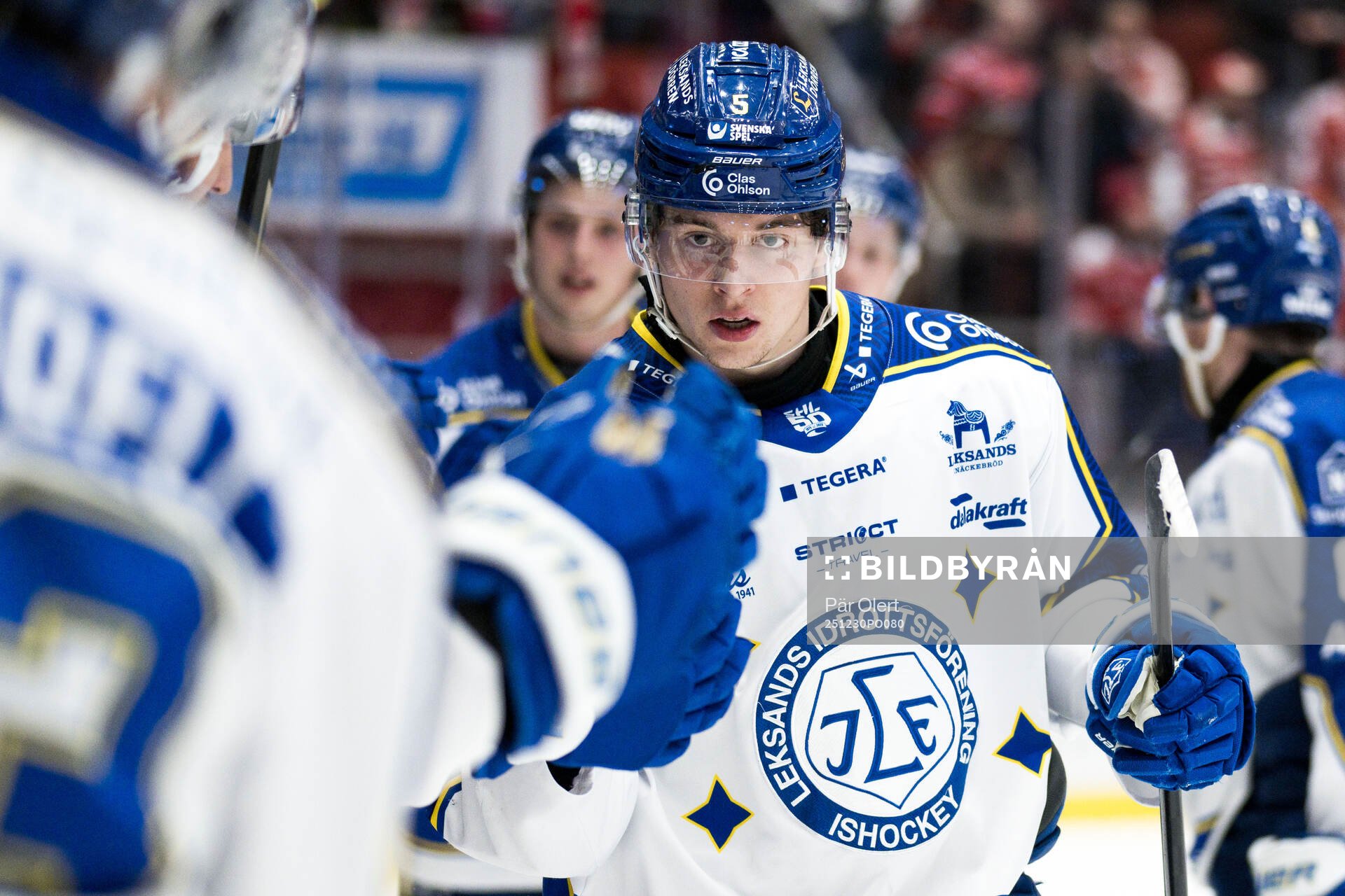 Leksands Andro Kaderli jublar
