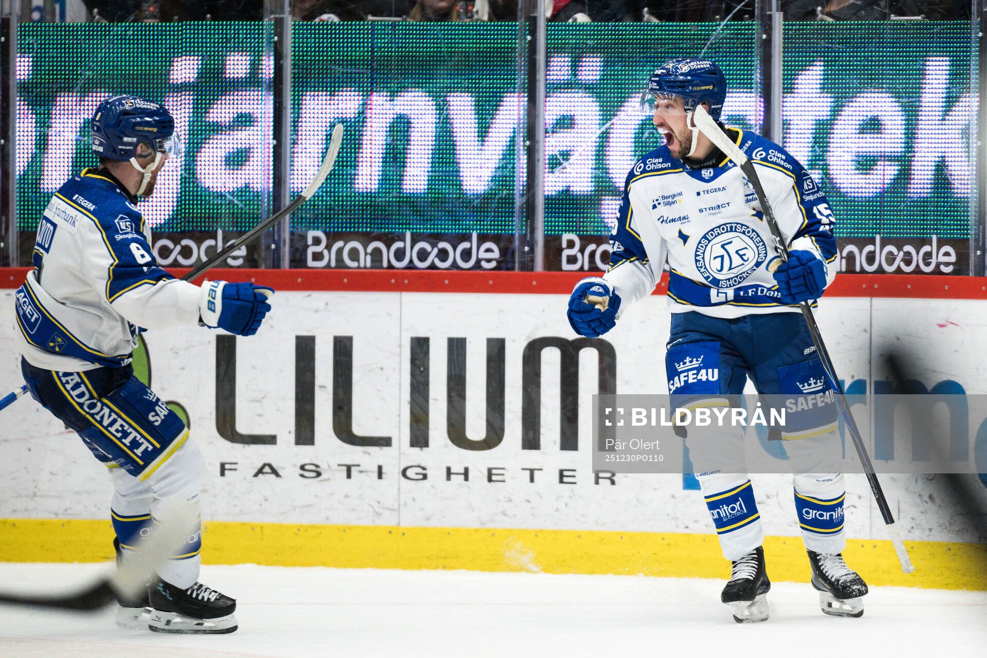 Leksands Max Veronneau jublar
