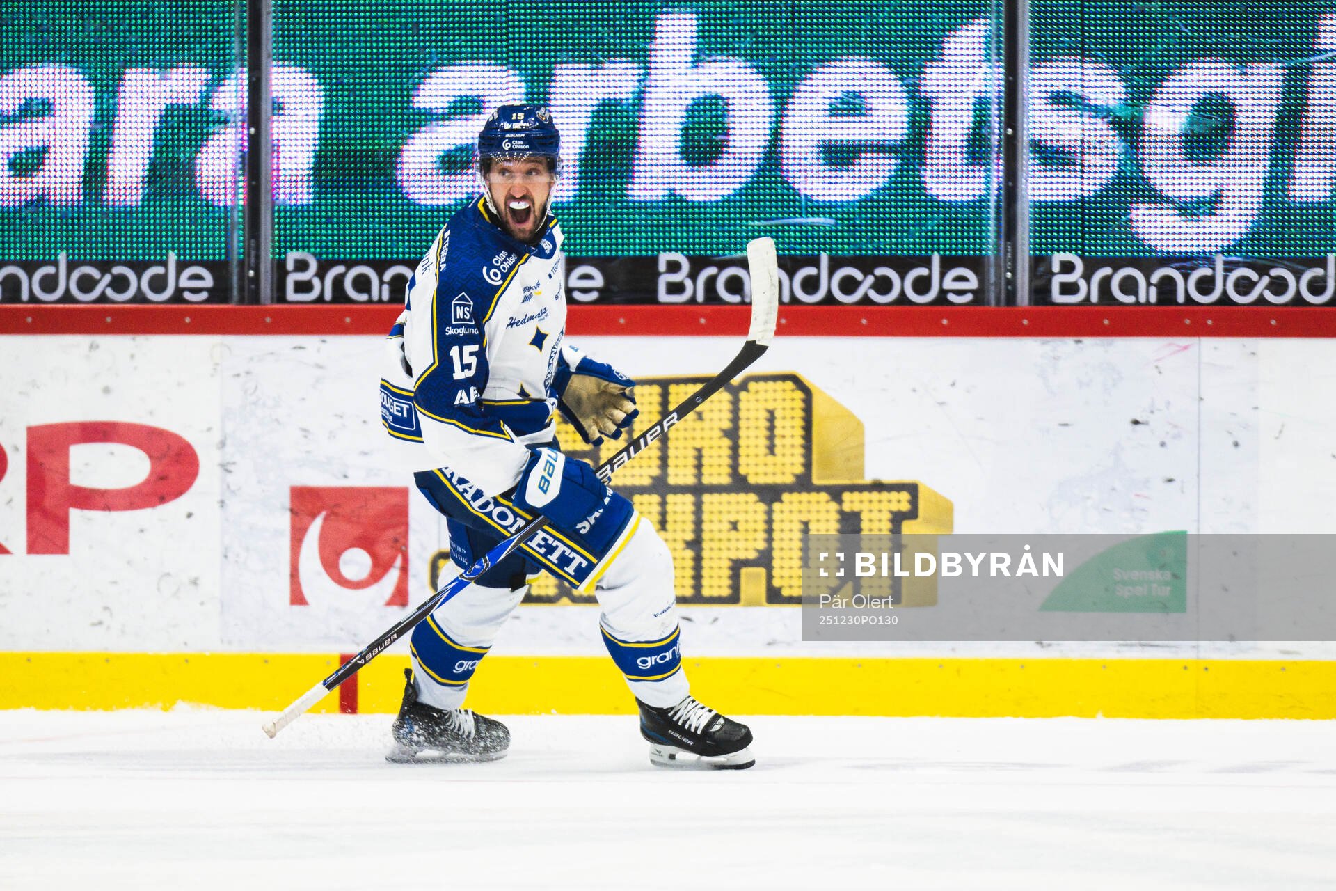Leksands Max Veronneau jublar