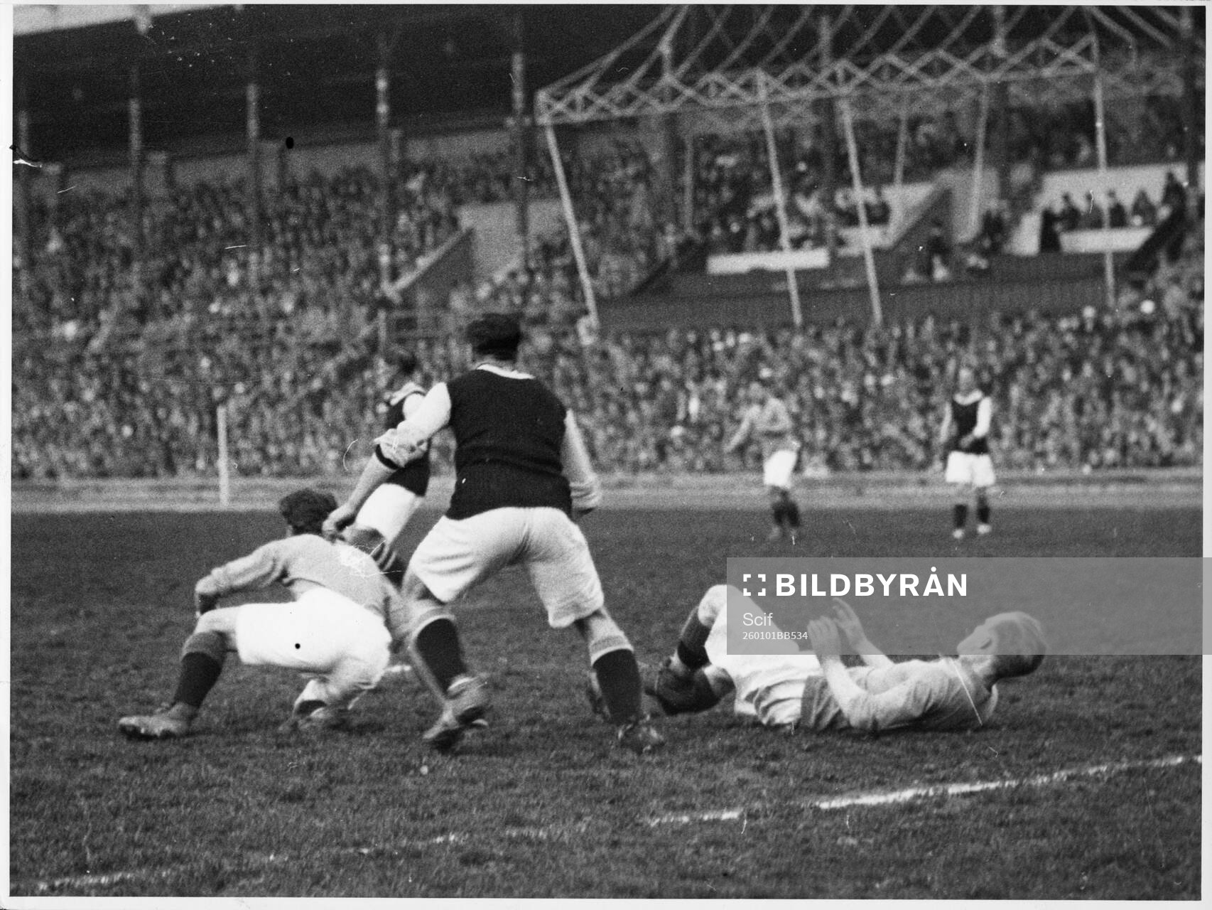Fotboll, Stadion 1926. Stockholm - Aston Villa. Stockholm,