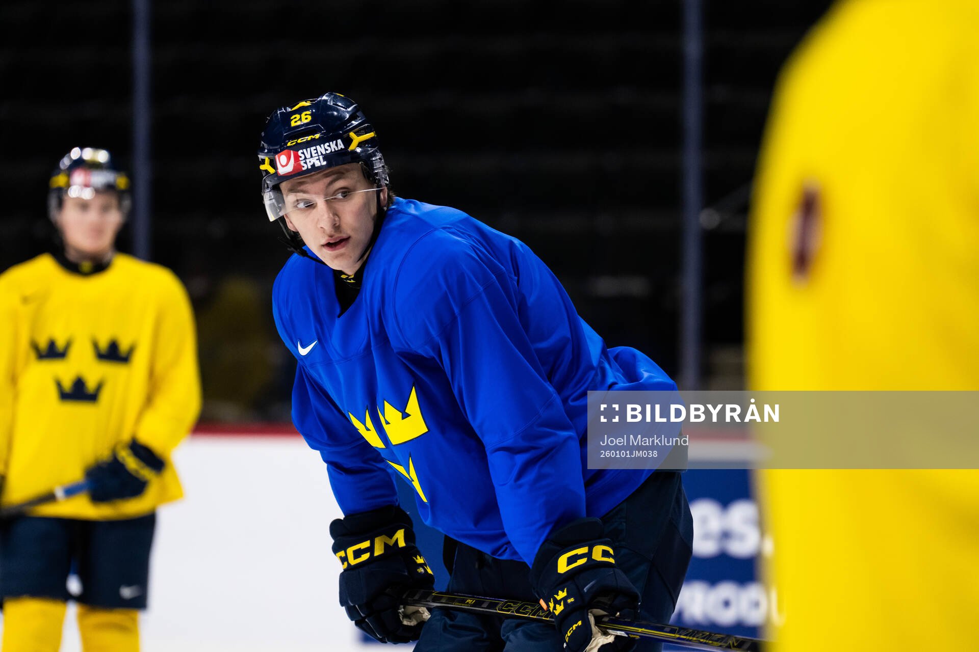 Jack Berglund of Sweden at a practice session