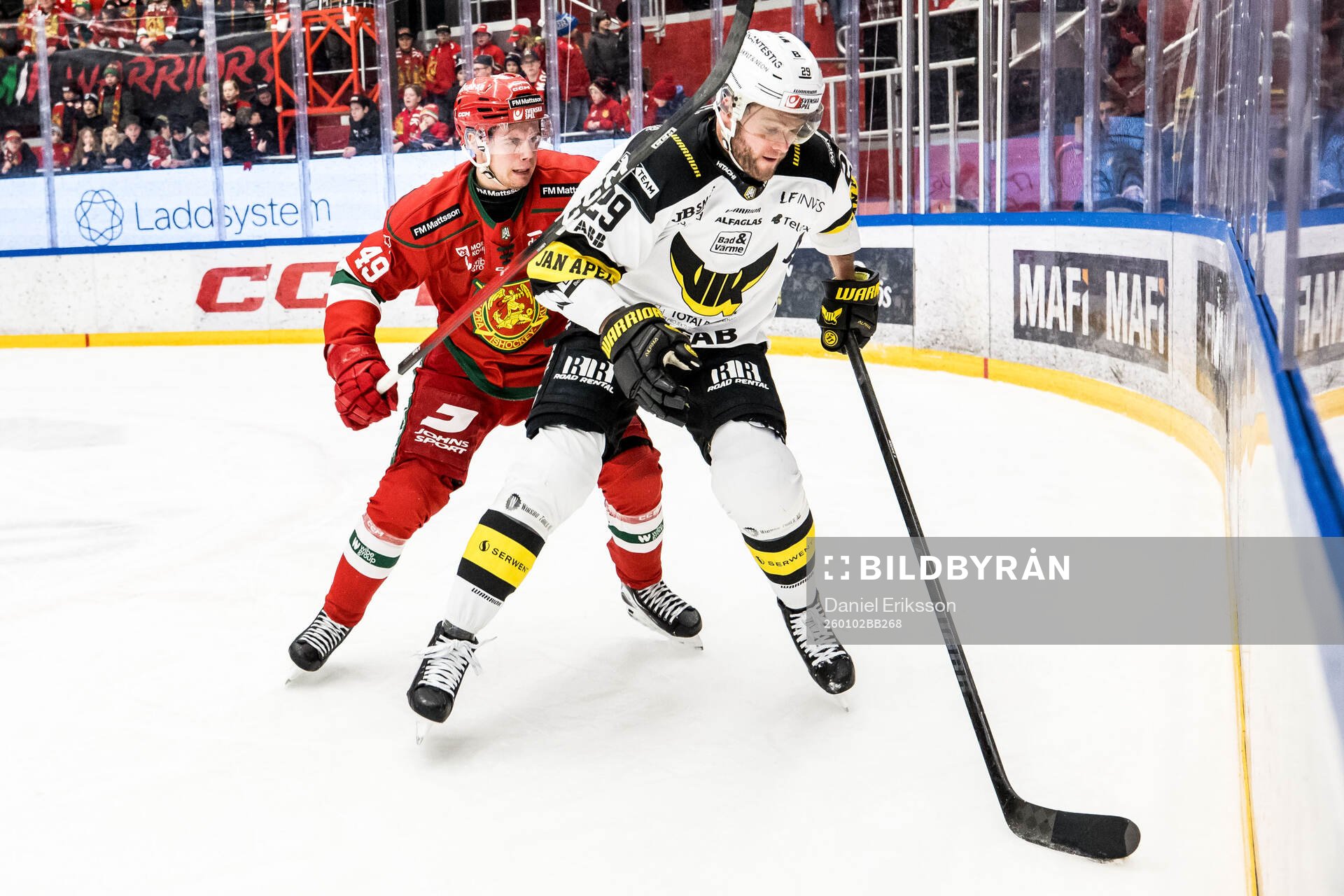 Moras Joel Olerot och Västerås Kim Rosdahl