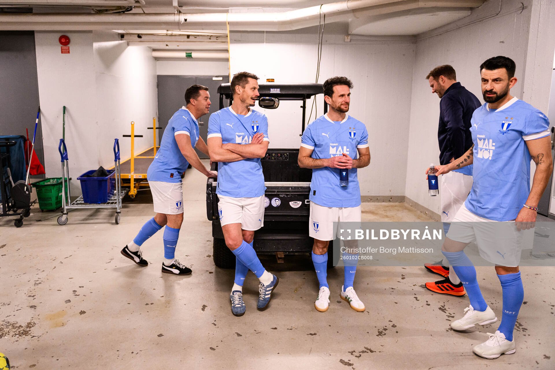 MFF Stjärnors tränare Daniel Andersson, Markus Rosenberg,