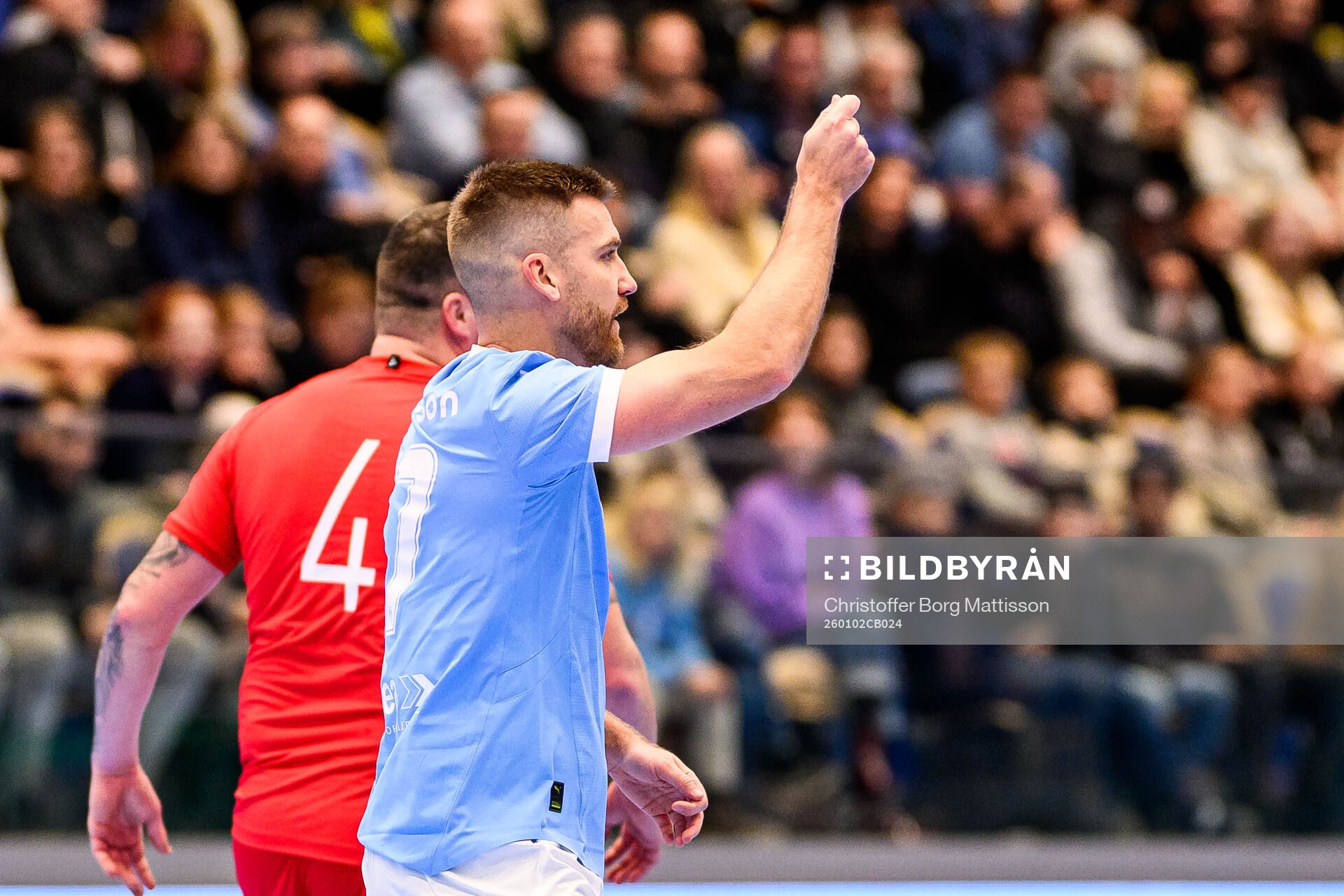 MFF Stjärnors Rasmus Bengtsson reagerar i