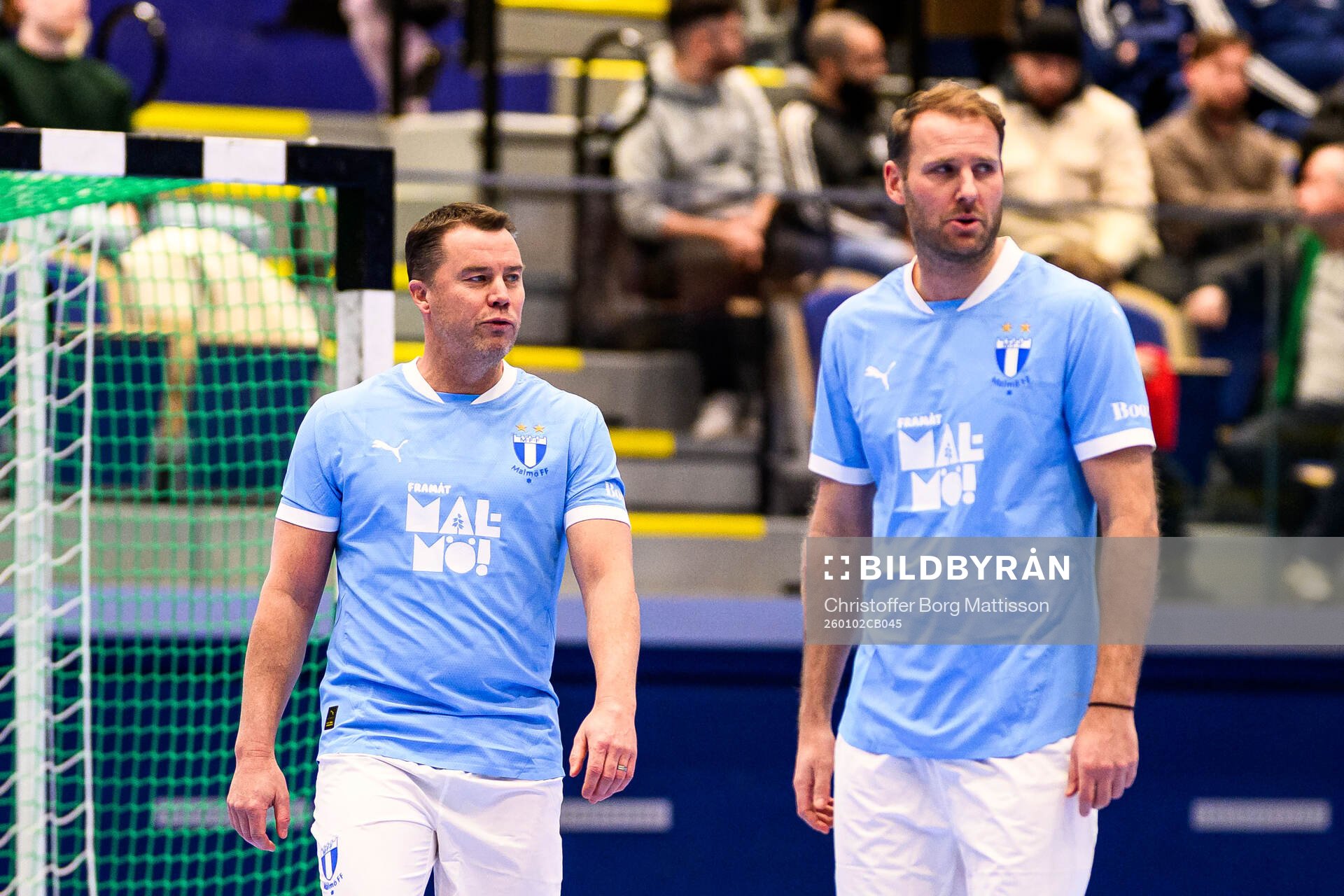 MFF Stjärnors tränare Daniel Andersson och Ola Toivonen i