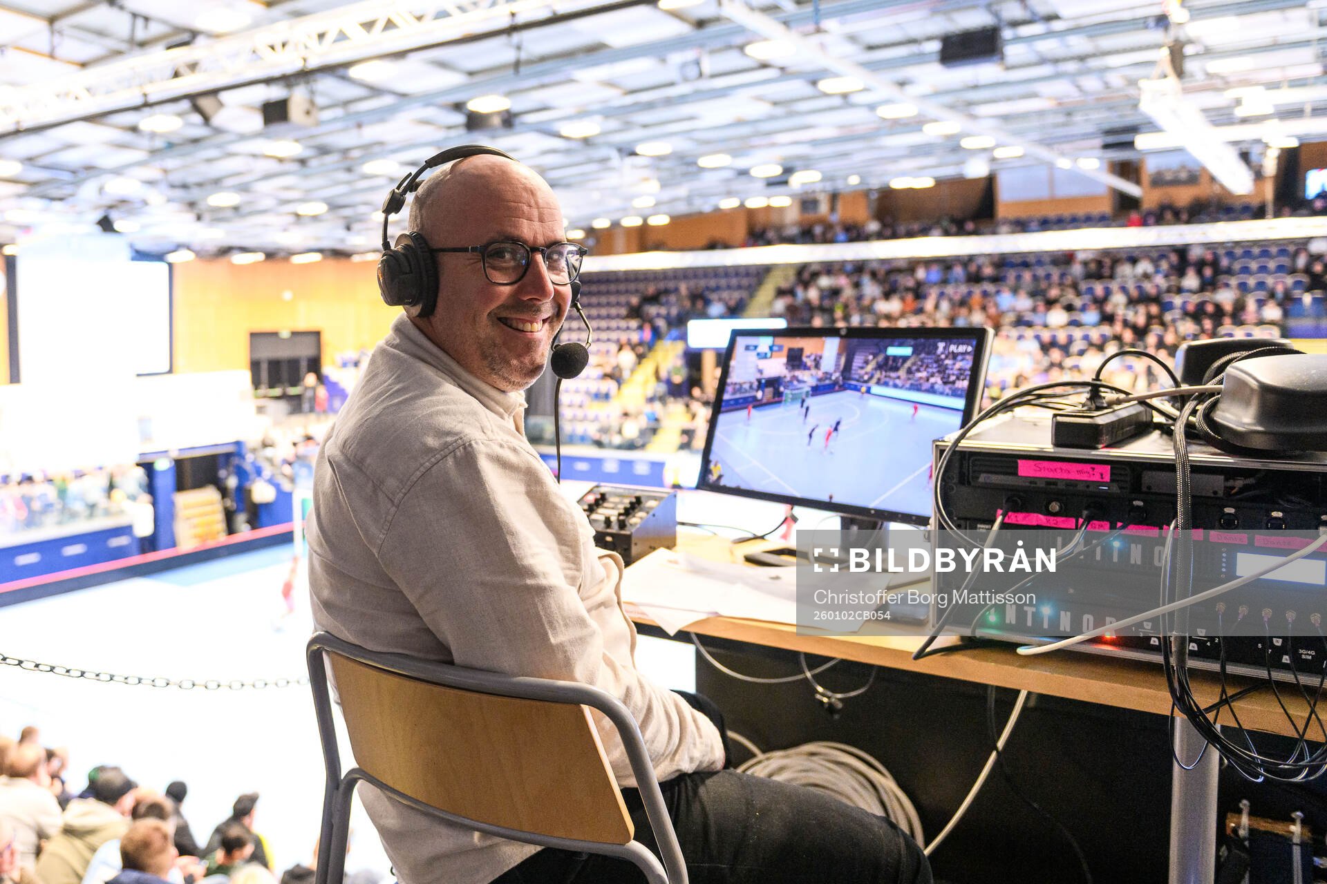 Kommentator Björn Nilsson i Stjärncupenmatchen
