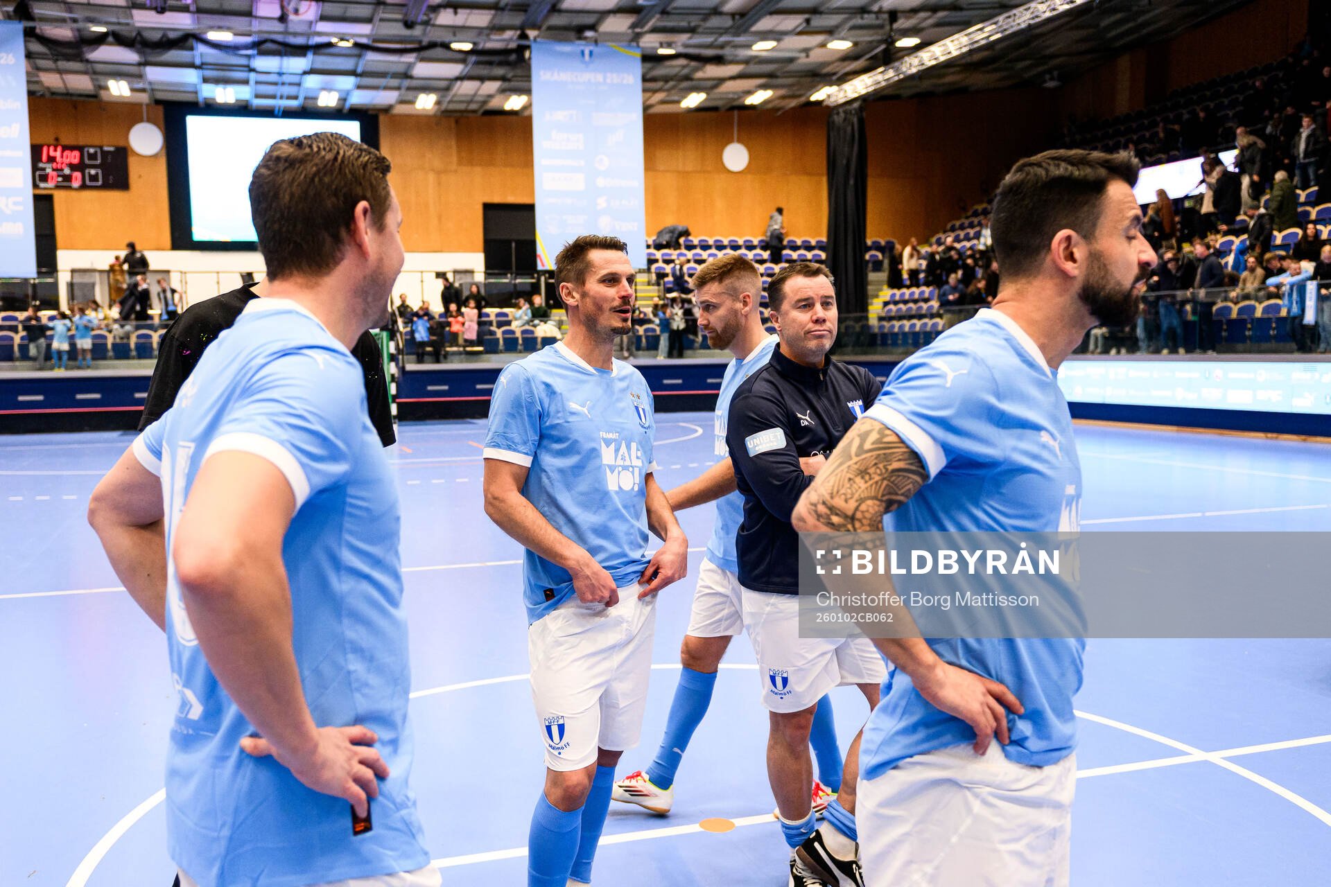 MFF Stjärnors Markus Rosenberg och tränare Daniel