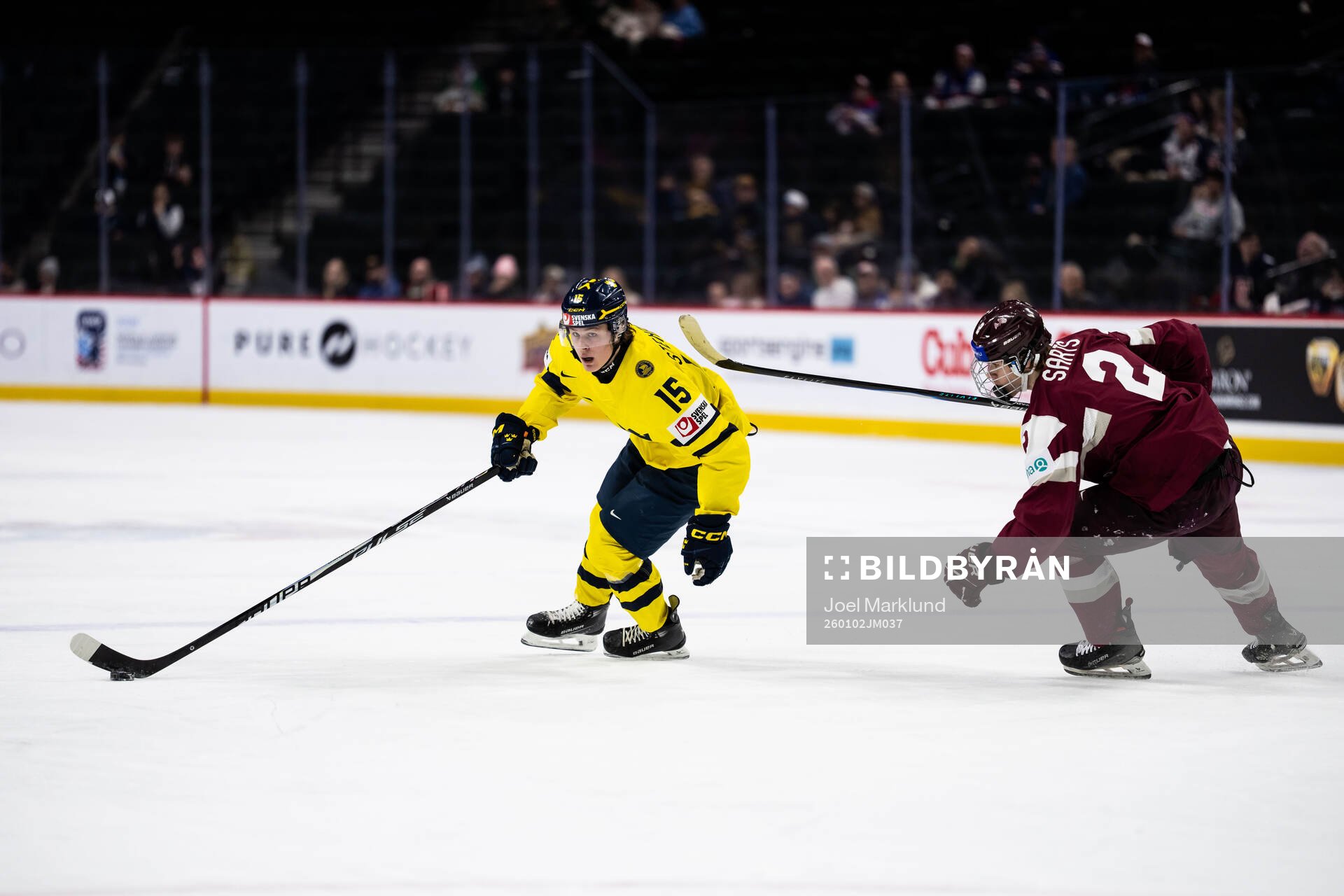 Ivar Stenberg of Sweden and Krisjanis Sarts of Latvia