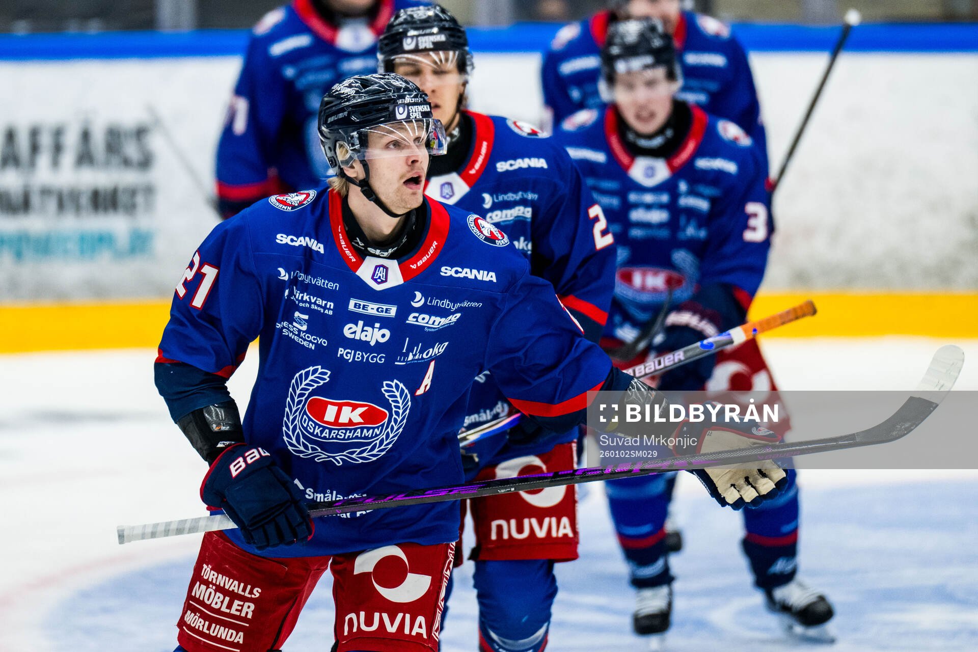 Oskarshamns Hampus Karlsson jublar
