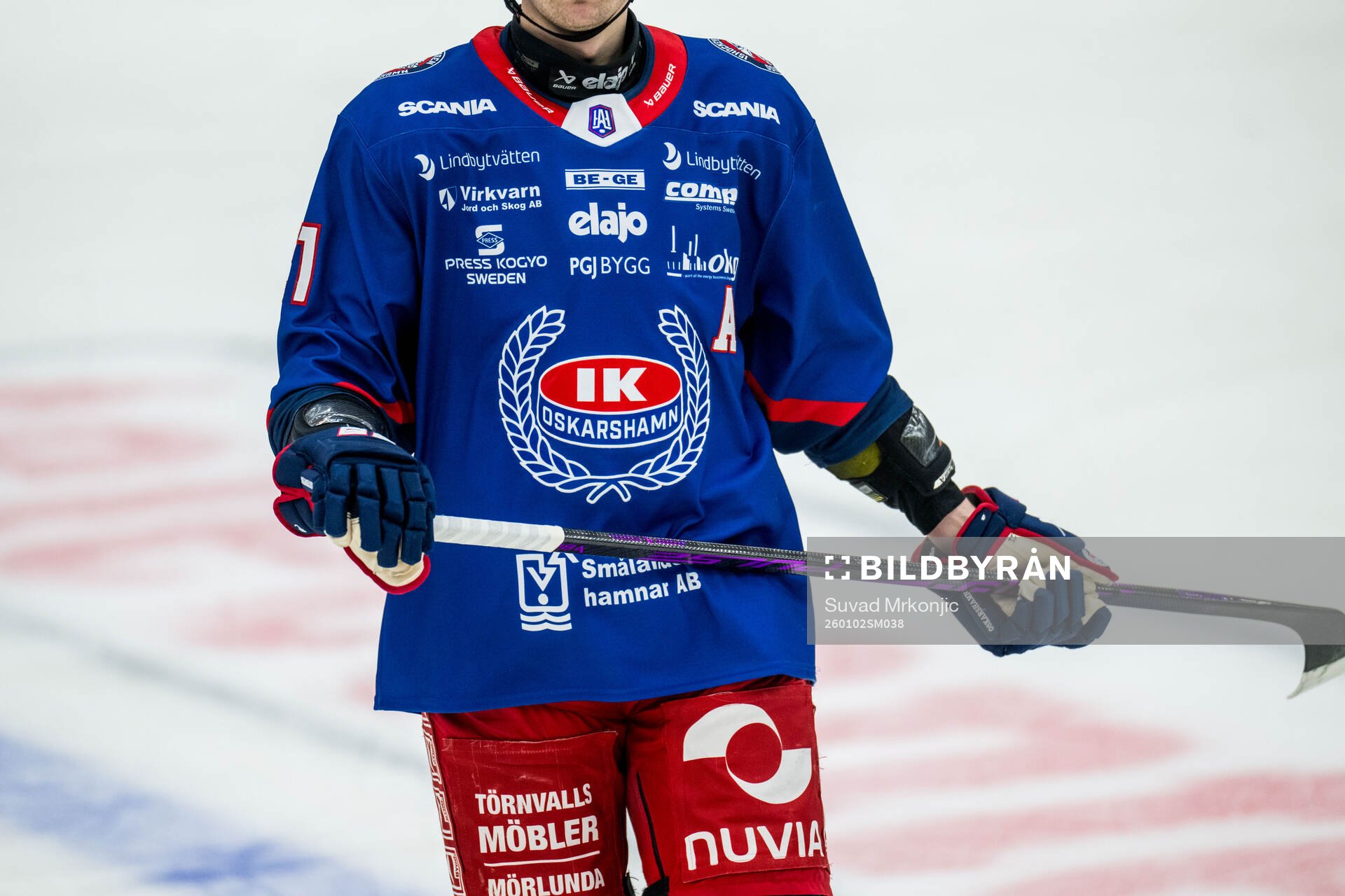 Oskarshamns klubbmärke på en matchtröja