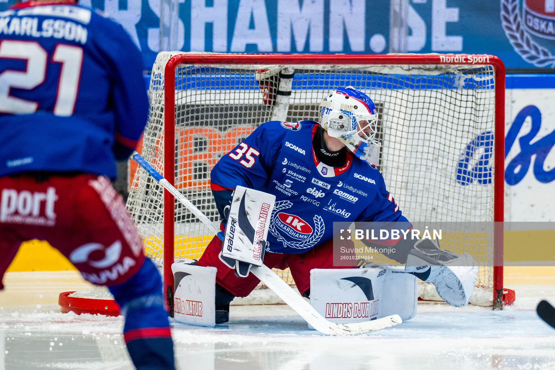 Oskarshamns målvakt Olof Glifford